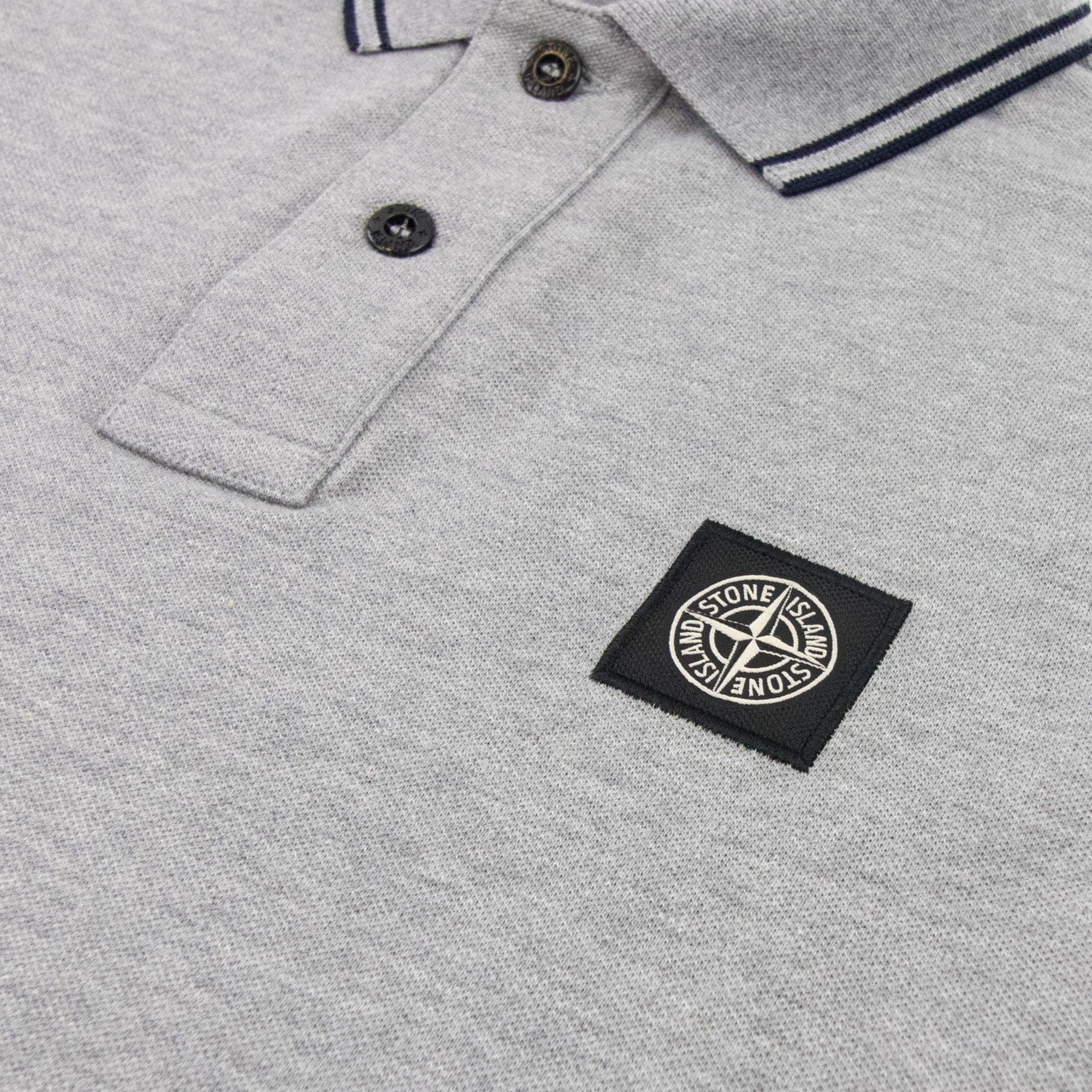 Stone Island Tip Polo Ss Light Grey V1064