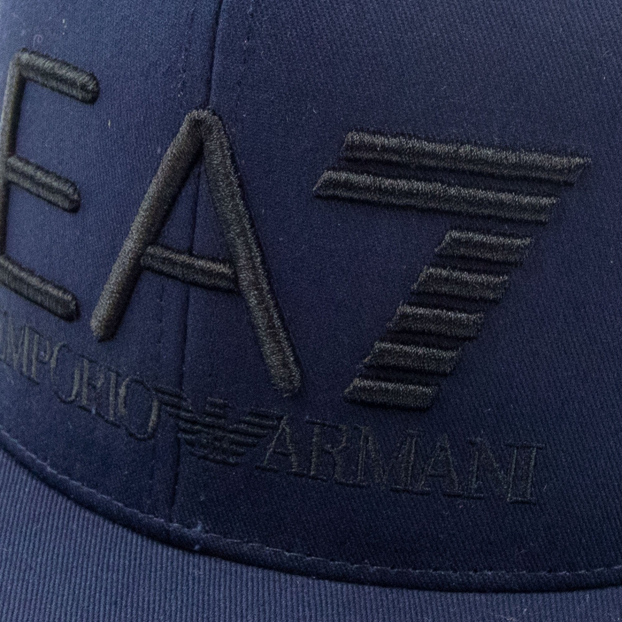 Ea7 Embroidered Logo Baseball Hat Dark Blue