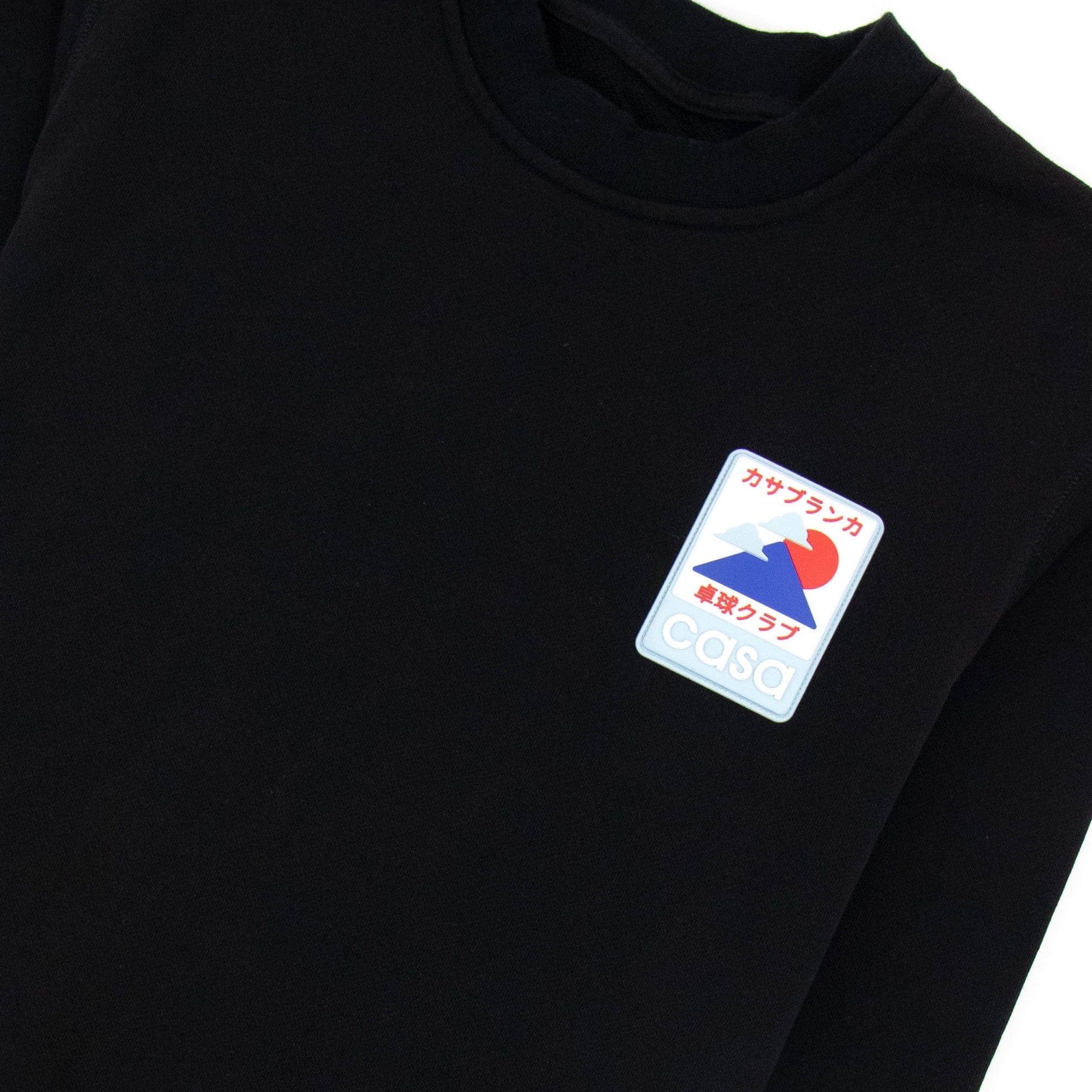Casablanca Soleil Levant Patch Sweatshirt Black