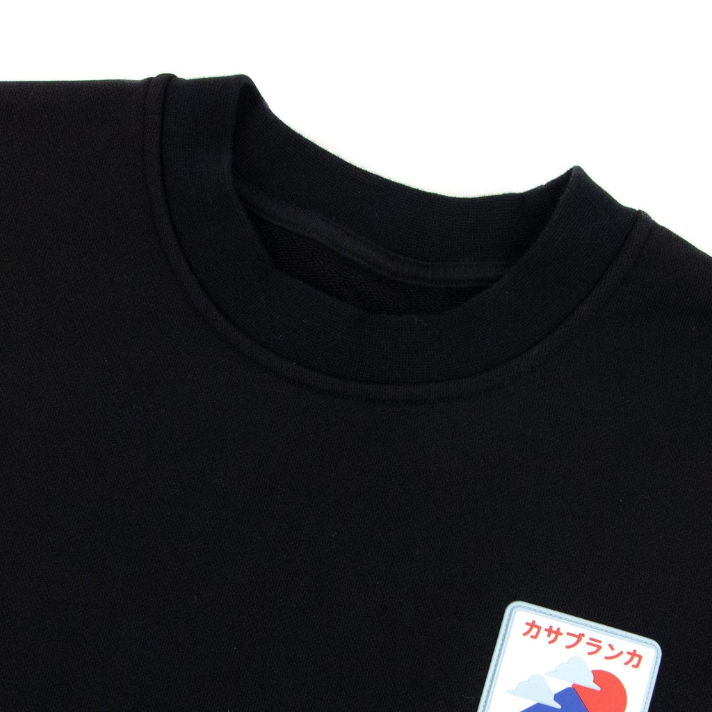 Casablanca Soleil Levant Patch Sweatshirt Black
