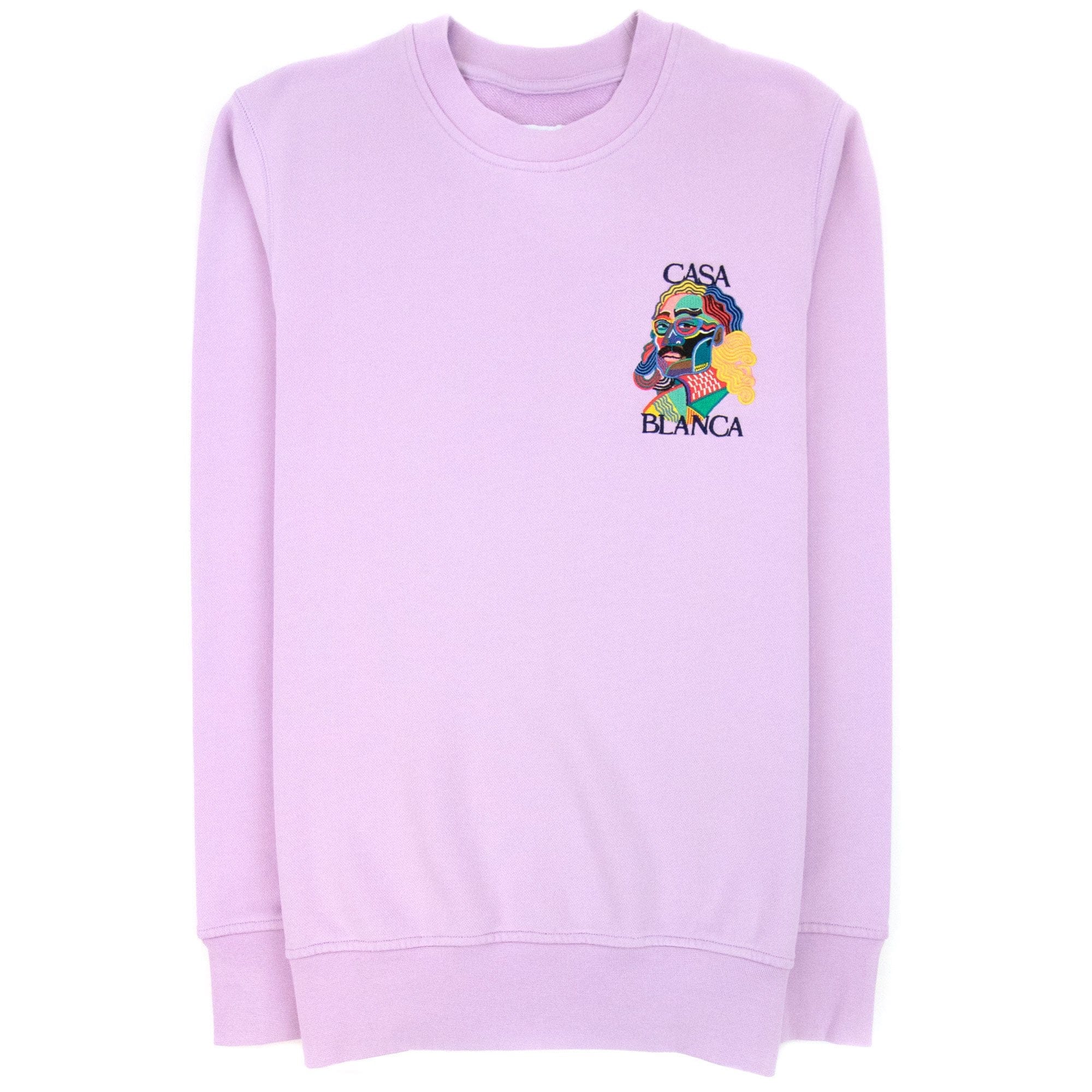 Casablanca Masao San Embroidered Sweatshirt Lilac