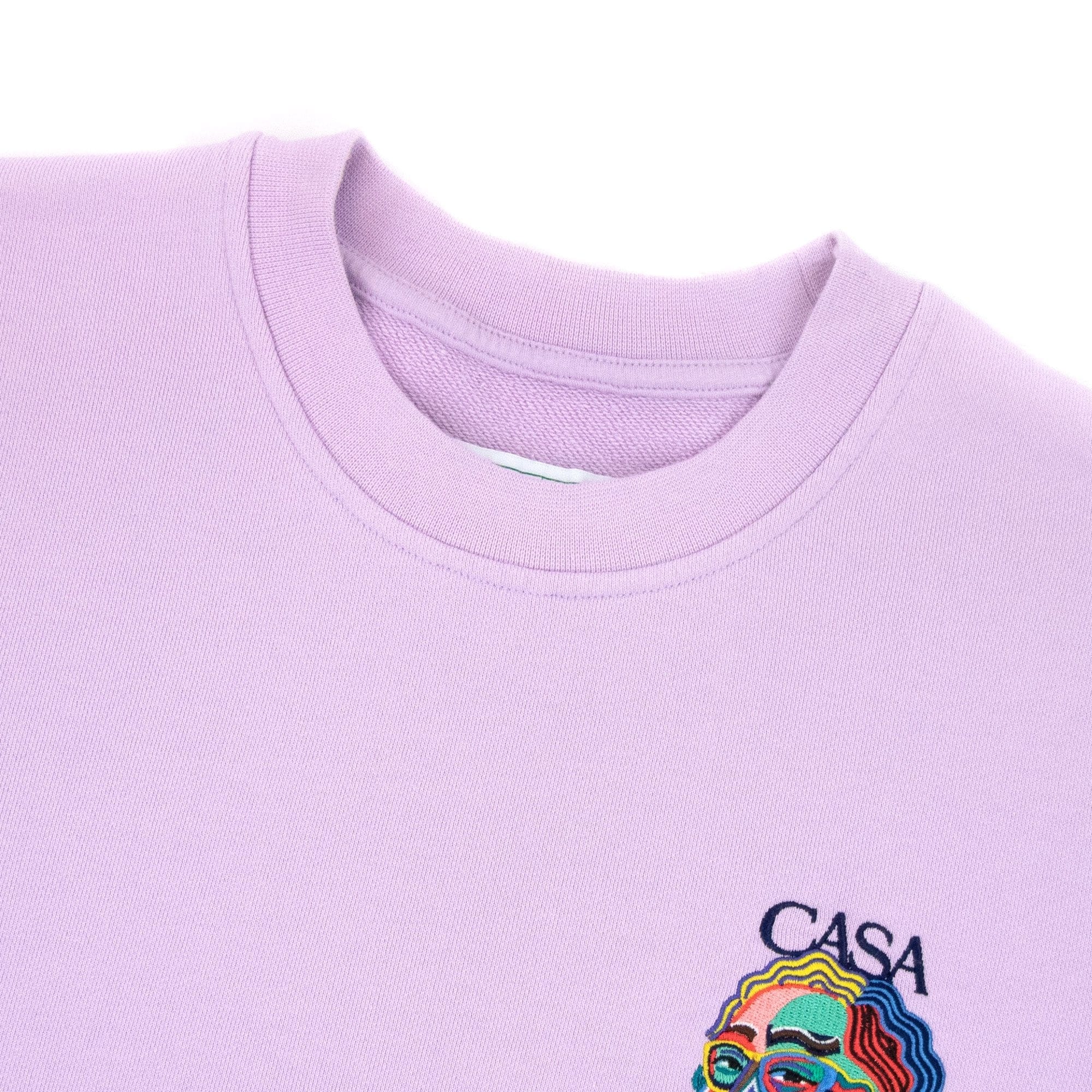Casablanca Masao San Embroidered Sweatshirt Lilac