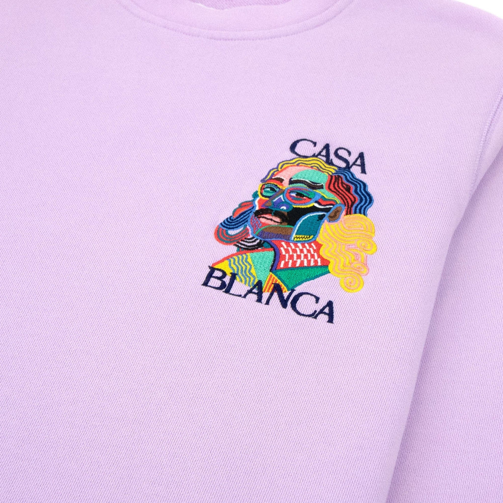 Casablanca Masao San Embroidered Sweatshirt Lilac