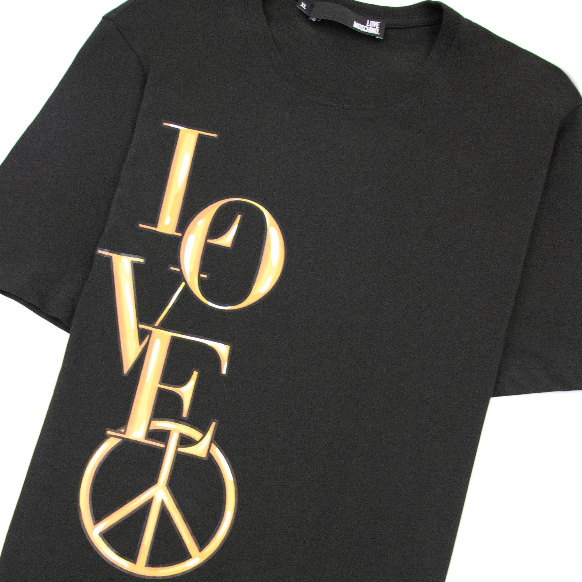 Love Moschino Side Love Logo T Shirt Dark Green