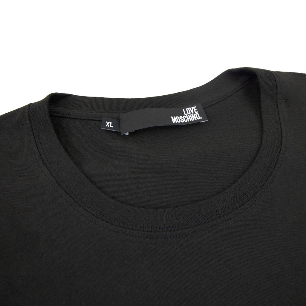 Love Moschino Side Love Logo T Shirt Dark Green