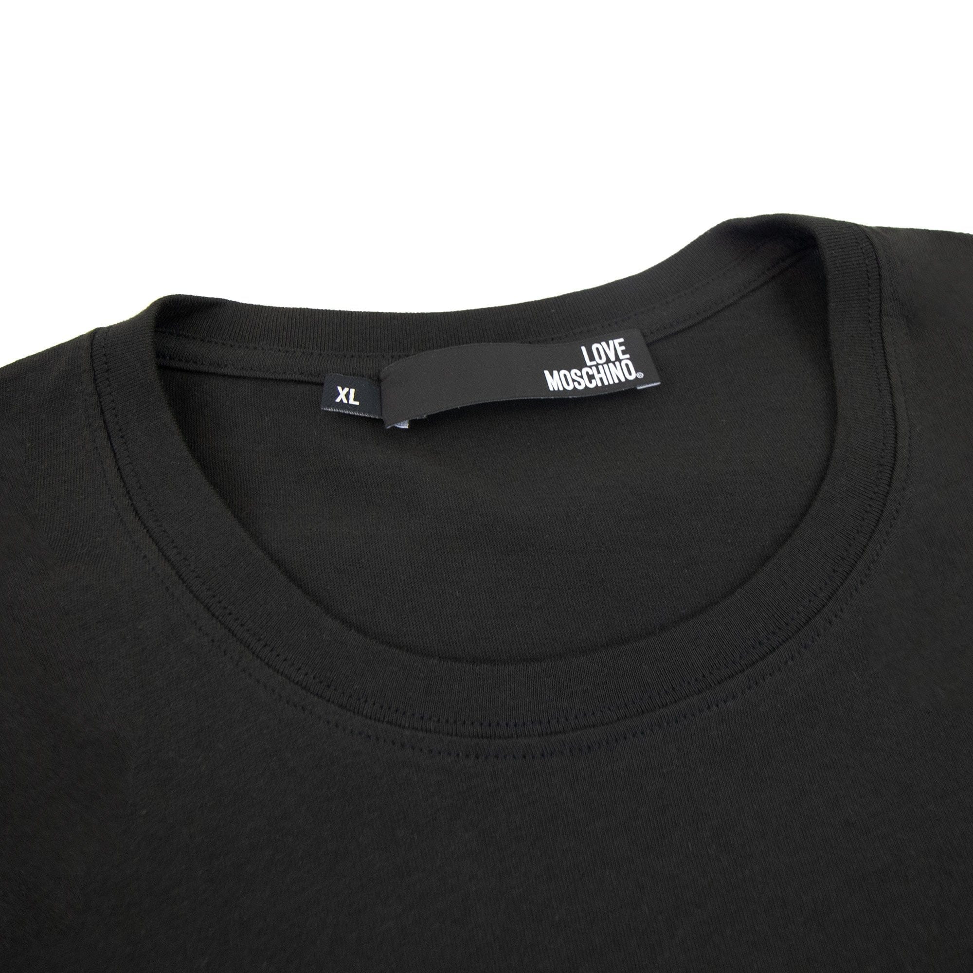 Love Moschino Side Love Logo T Shirt Dark Green