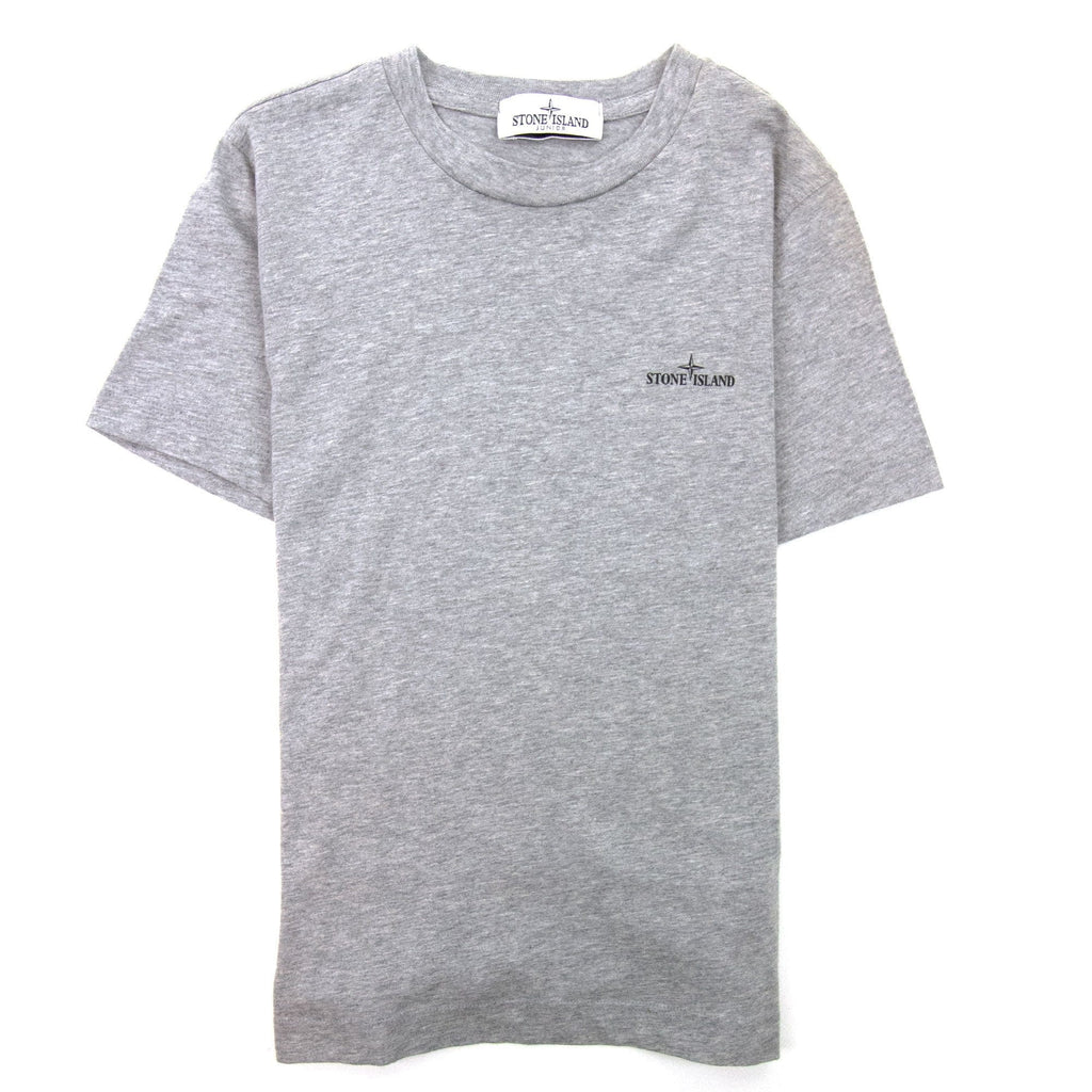 Stone Island Junior 21054 Logo T Shirt Grey V1064