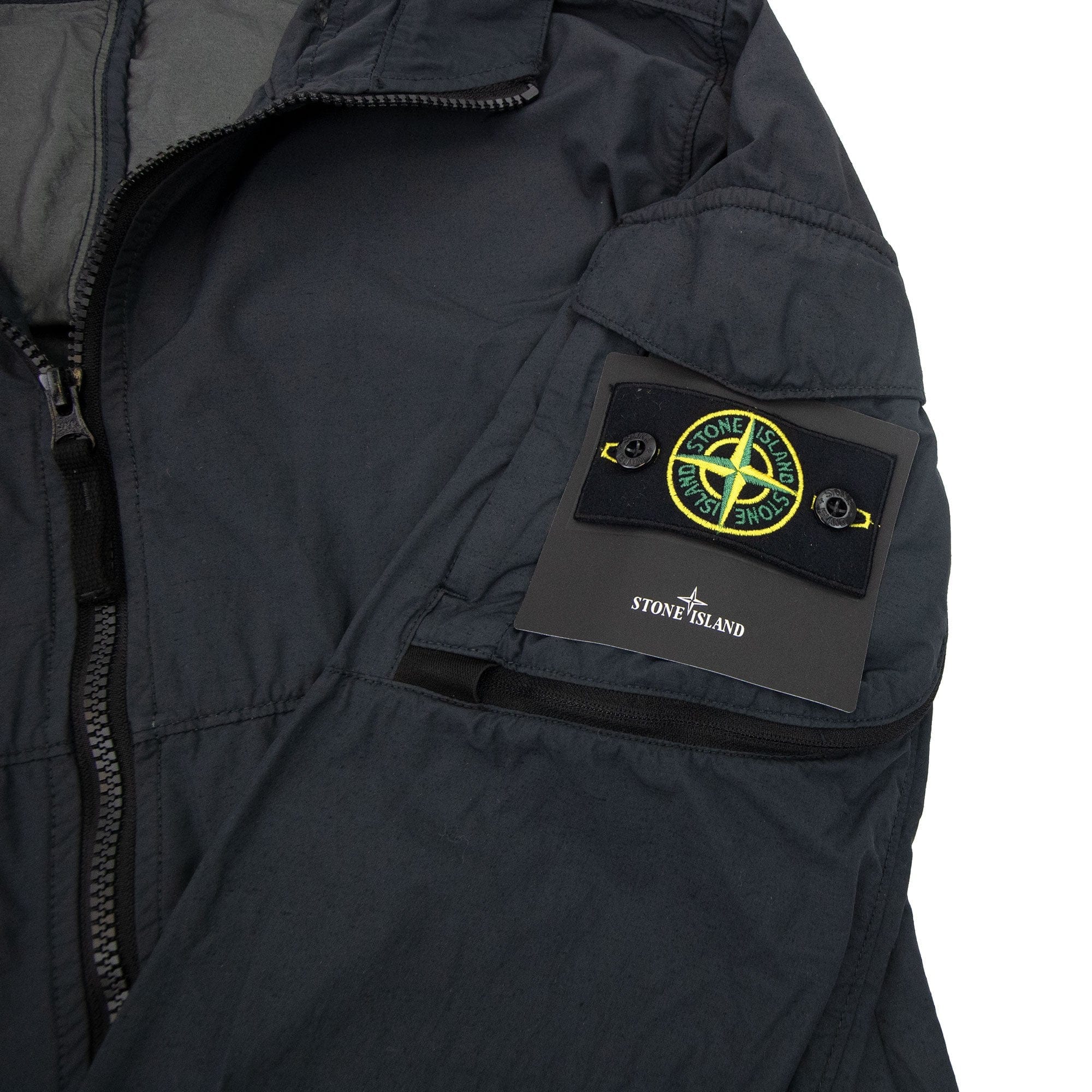 Stone Island 40632 Naslan Light Watro Garment Dyed Black V0029