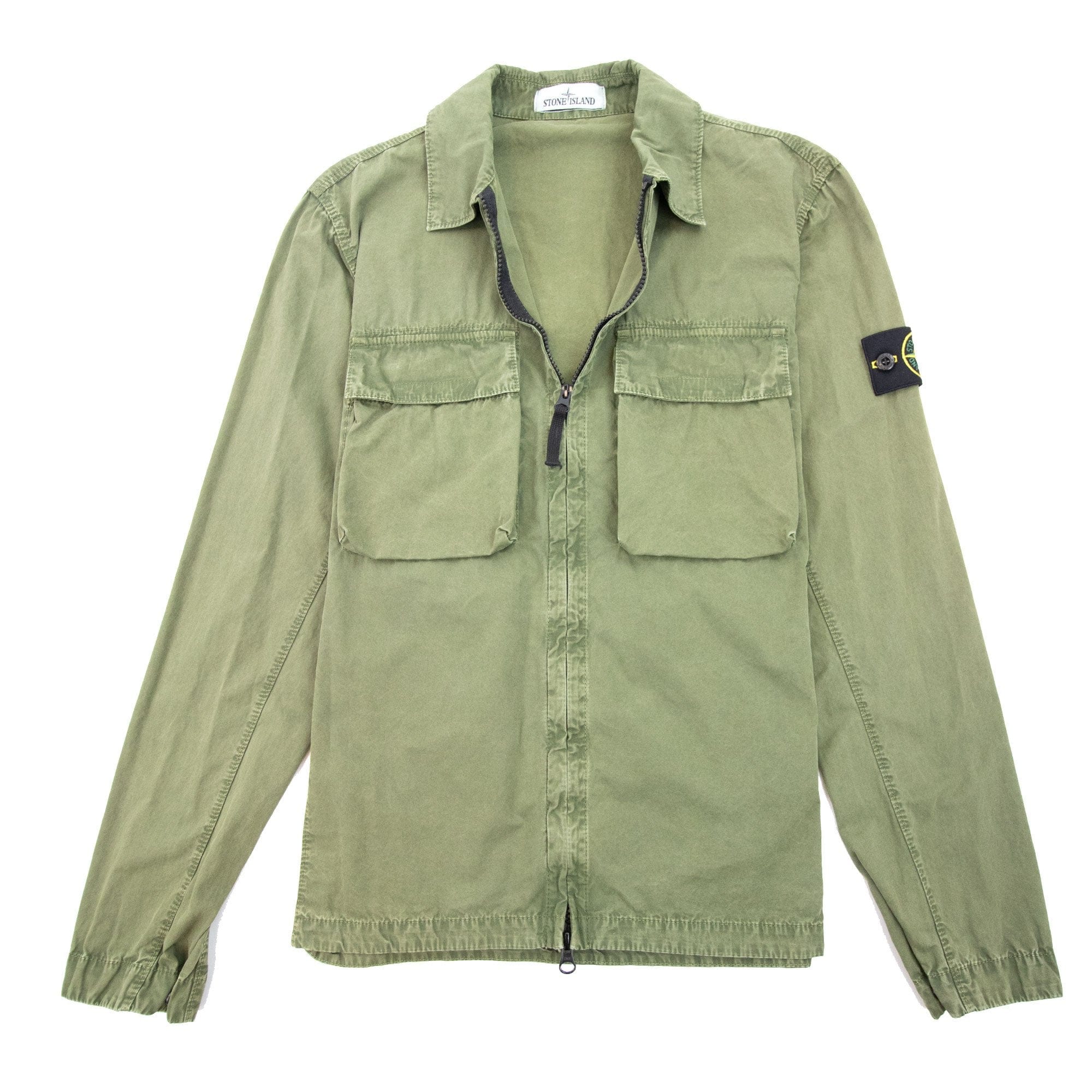 Stone Island 114wn Old Treatment Shirt Green V0058
