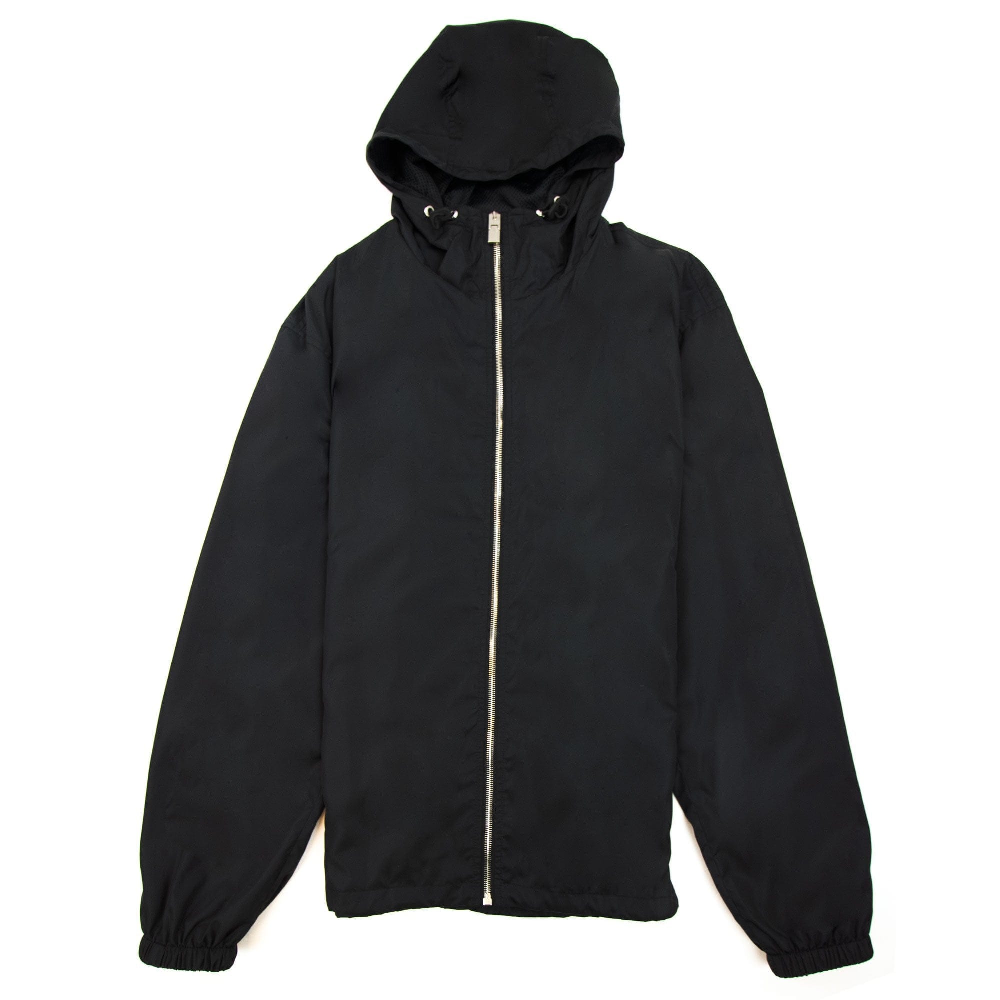 Givenchy Supple Nylon Hoodied Windbreaker Black 001