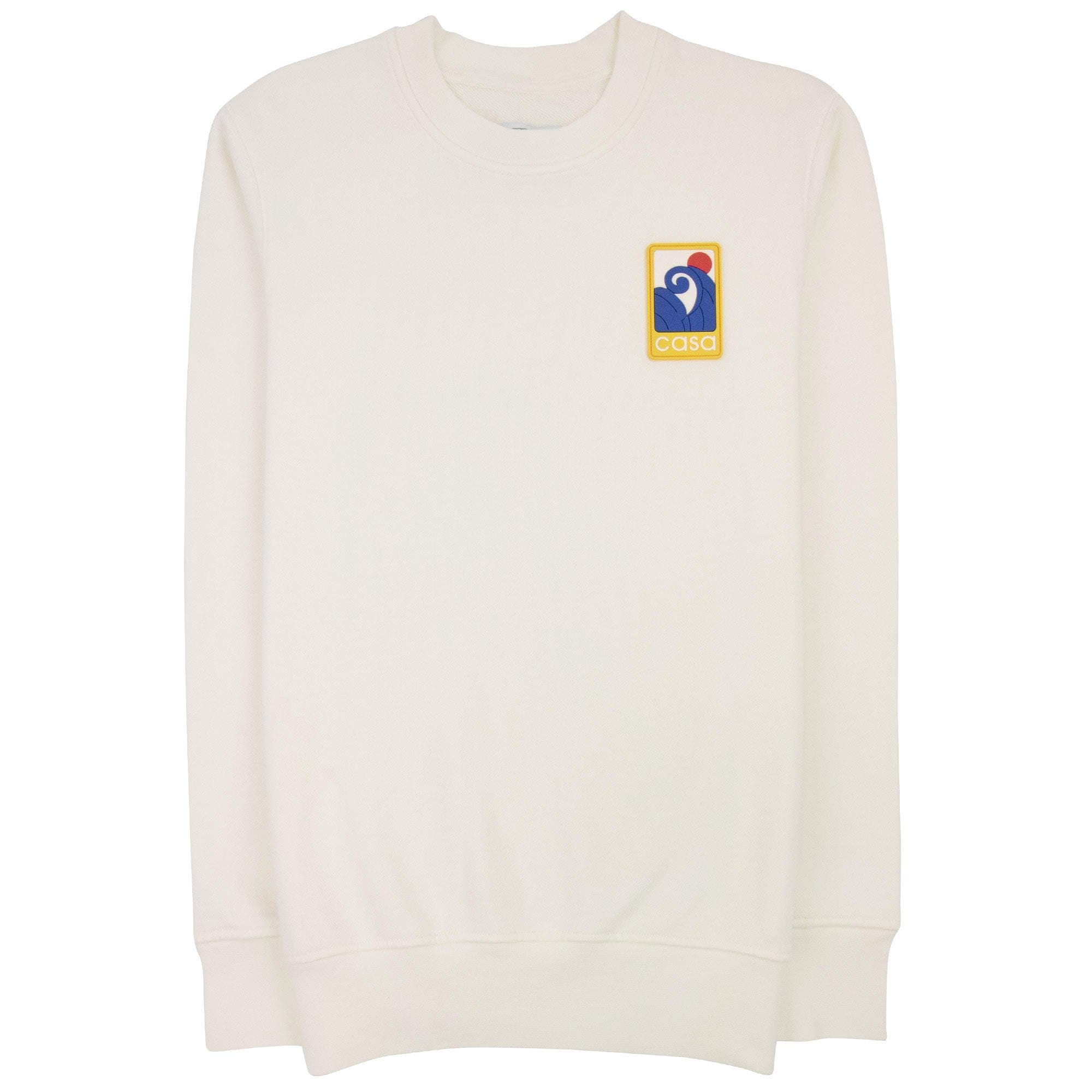 Casablanca Wave Patch Sweatshirt Off White