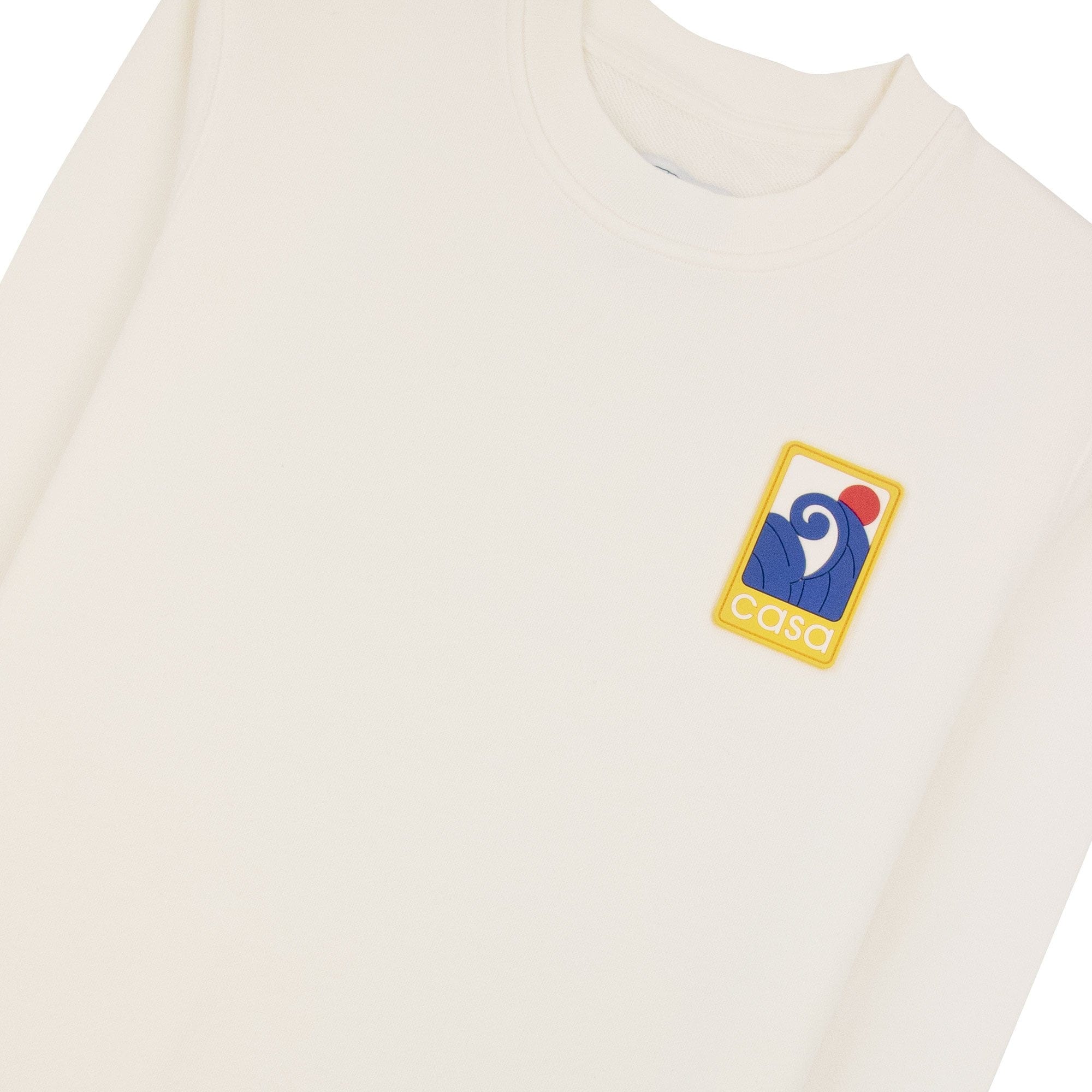 Casablanca Wave Patch Sweatshirt Off White
