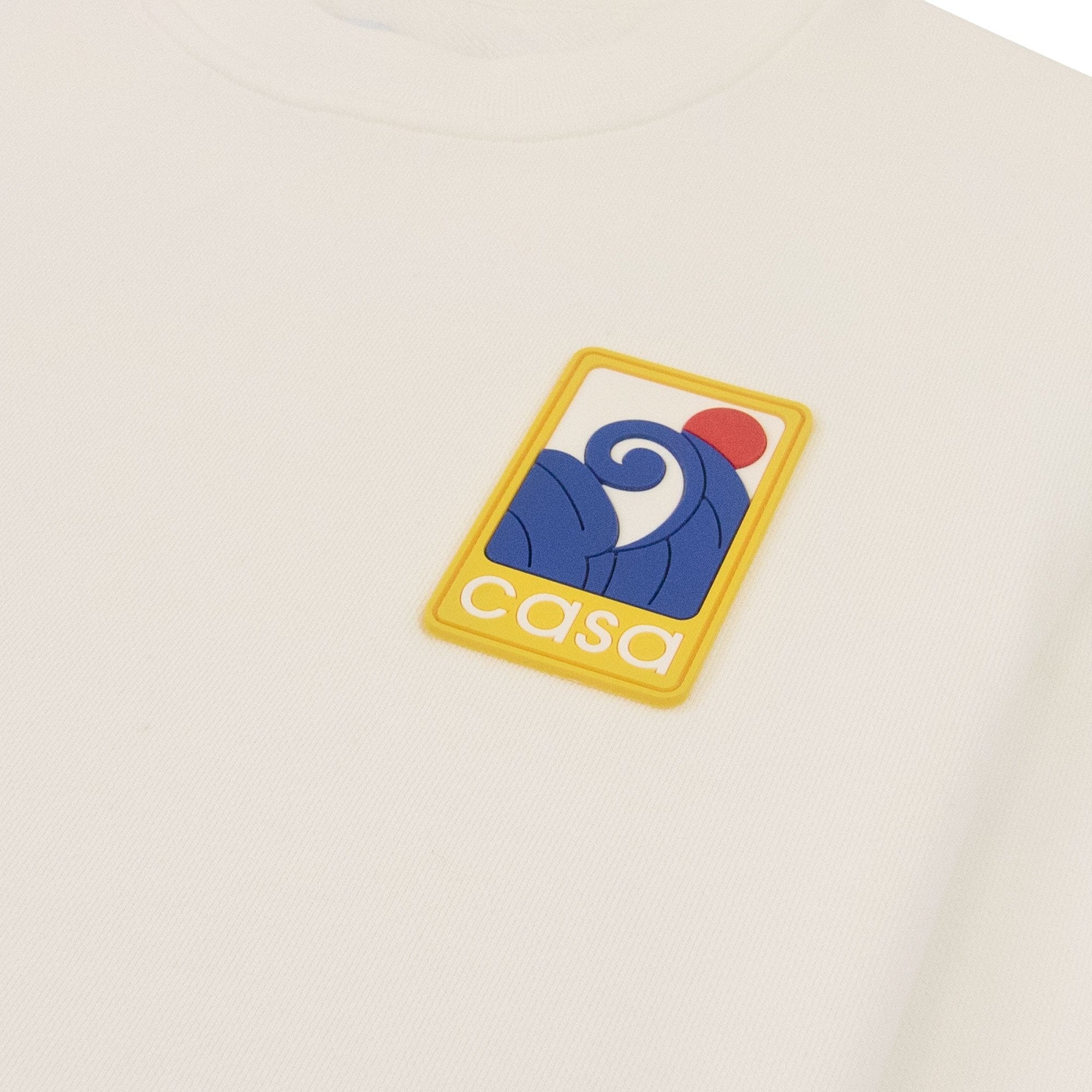 Casablanca Wave Patch Sweatshirt Off White
