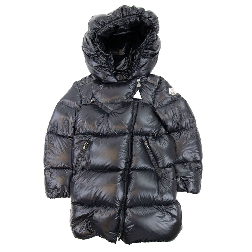 Moncler Junior Gelinotte Padded Zip Up Jacket Black 999