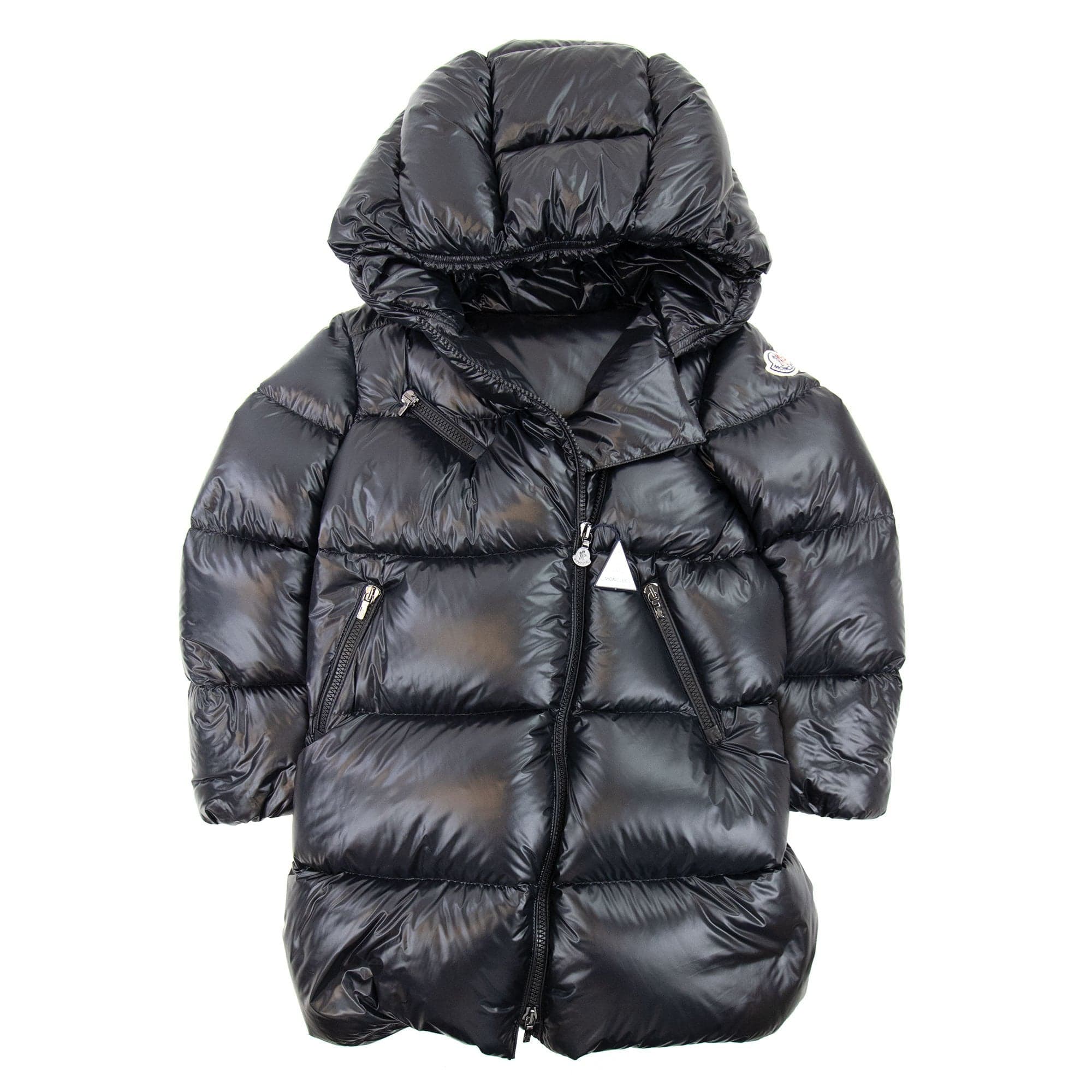 Moncler Junior Gelinotte Padded Zip Up Jacket Black 999