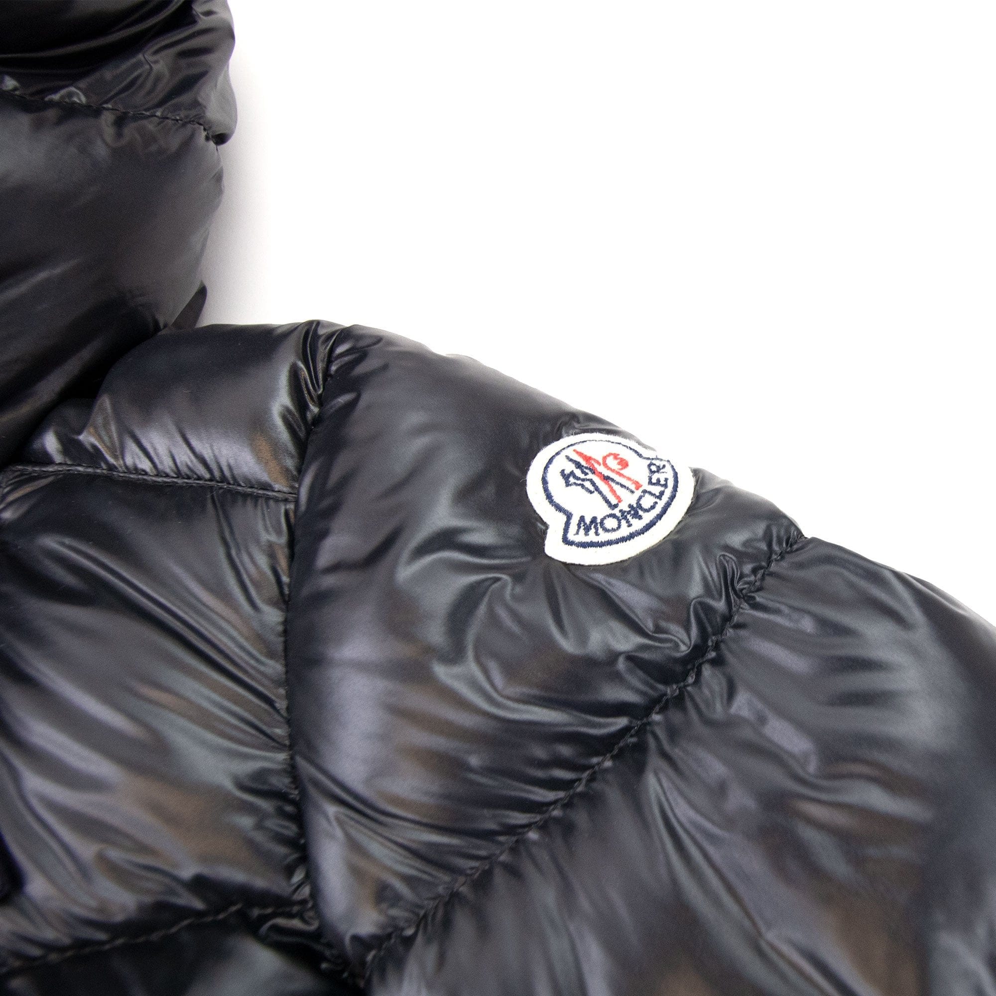 Moncler Junior Gelinotte Padded Zip Up Jacket Black 999