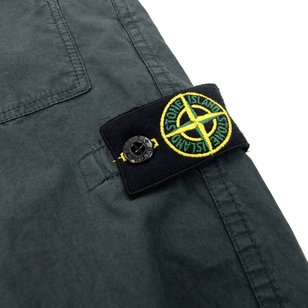 Stone Island Junior Badge Longwear Shorts Grey V0062