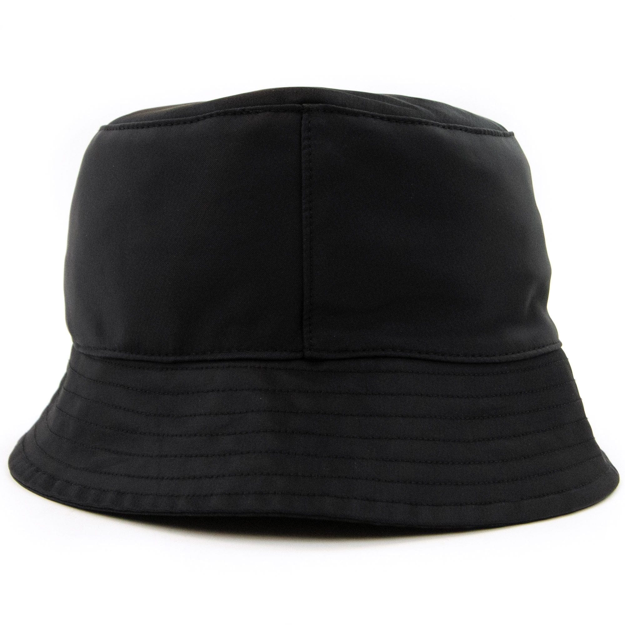 Moncler Logo Satin Bucket Hat Black 999