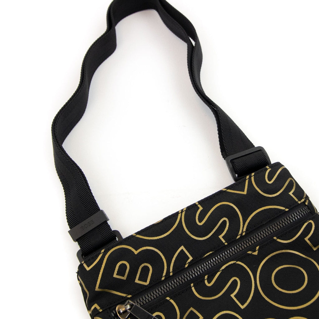 Hugo Boss Catch Ln Outline Logo Envelope Bag Black 001
