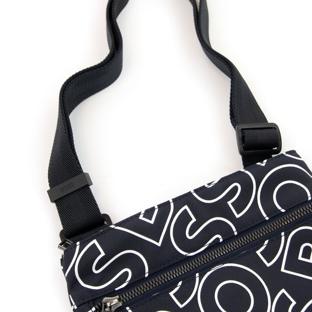 Hugo Boss Catch Ln Outline Logo Envelope Bag Navy 409