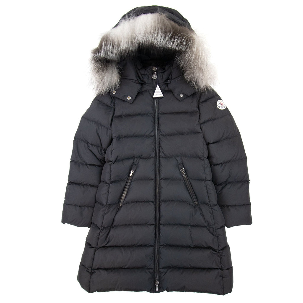 Moncler Abelle Long Parka Coat in Black