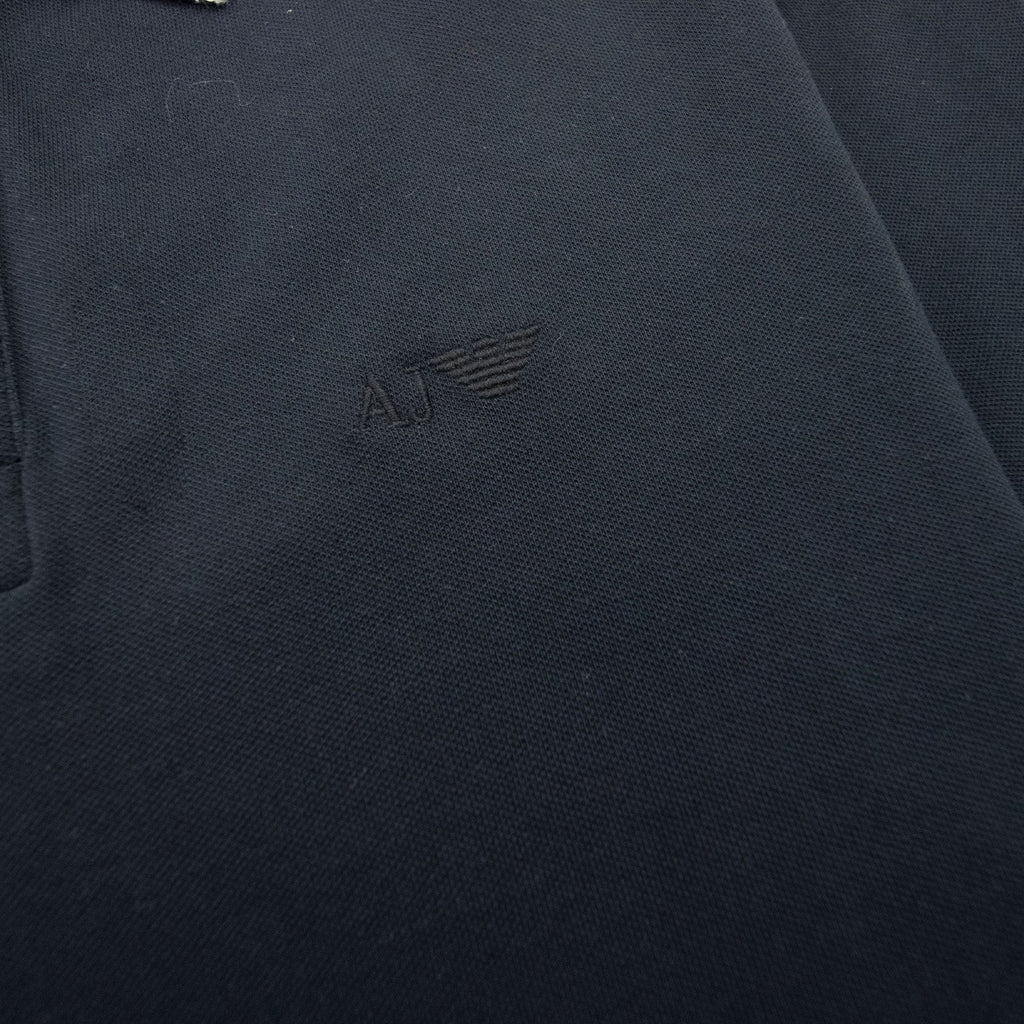 Armani Jeans Twin Tipped Slim S/s Polo Black