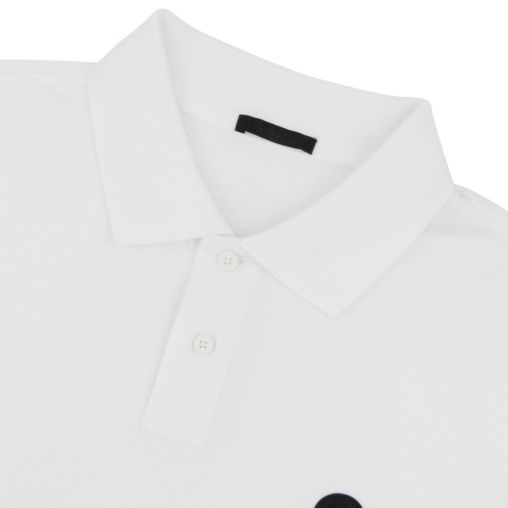 Moncler Logo Polo Shirt White 001