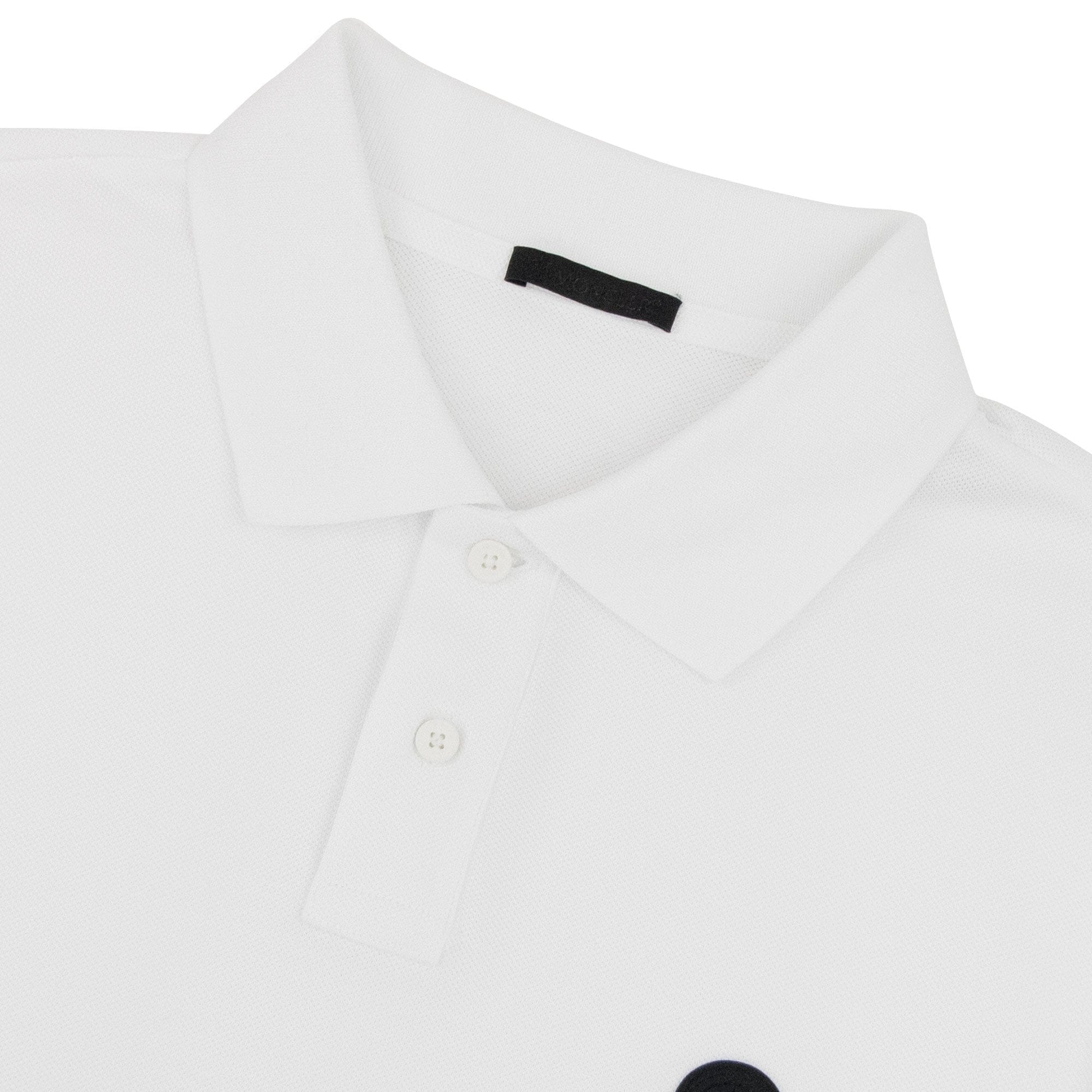 Moncler Logo Polo Shirt White 001