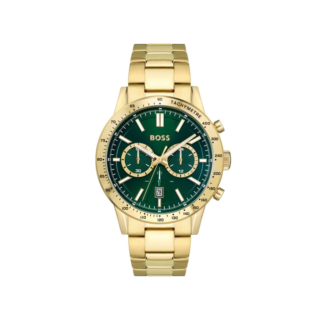 Hugo Boss Allure Gold Plated Watch Green