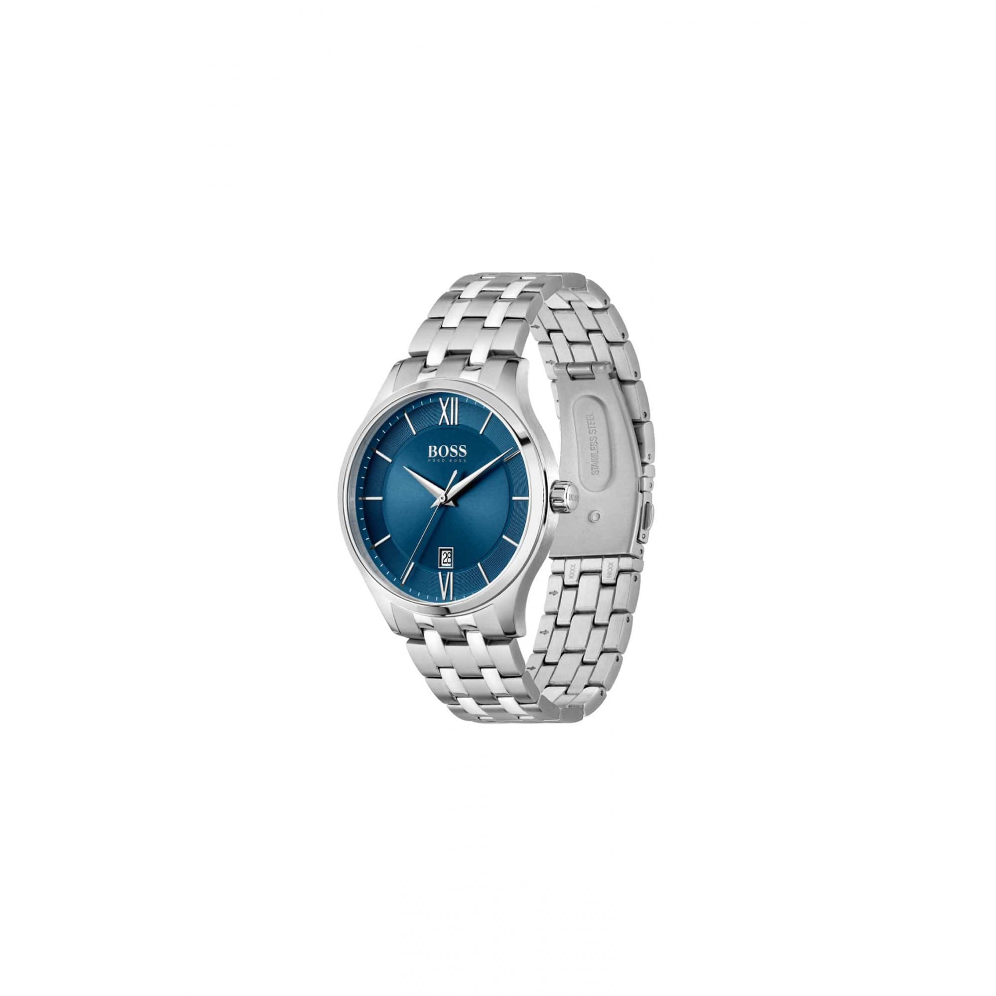 Hugo Boss Elite Quartz Calendar Watch Stainless Steel