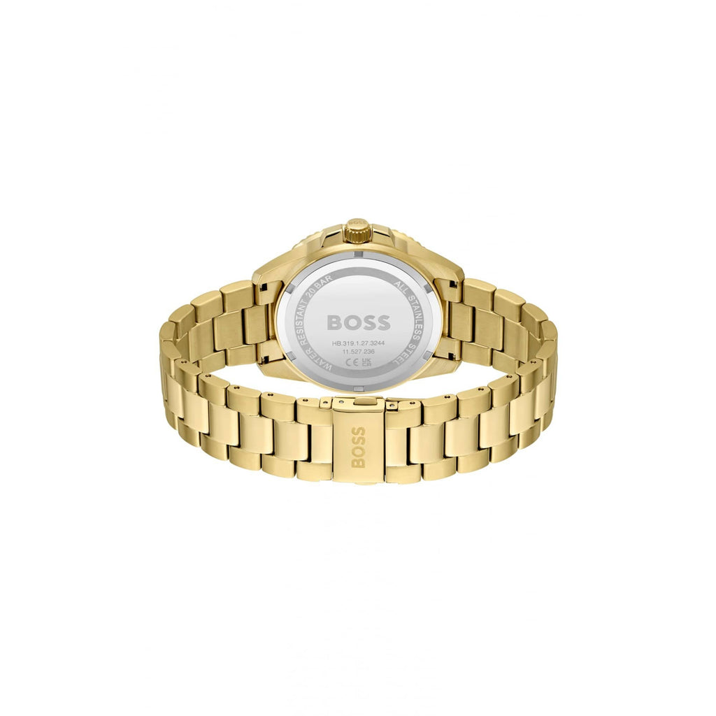 Hugo Boss Ionic Date Gold Plated Steel Watch Gold