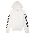 Off White Diagonal Arrow Slim Hoodie White