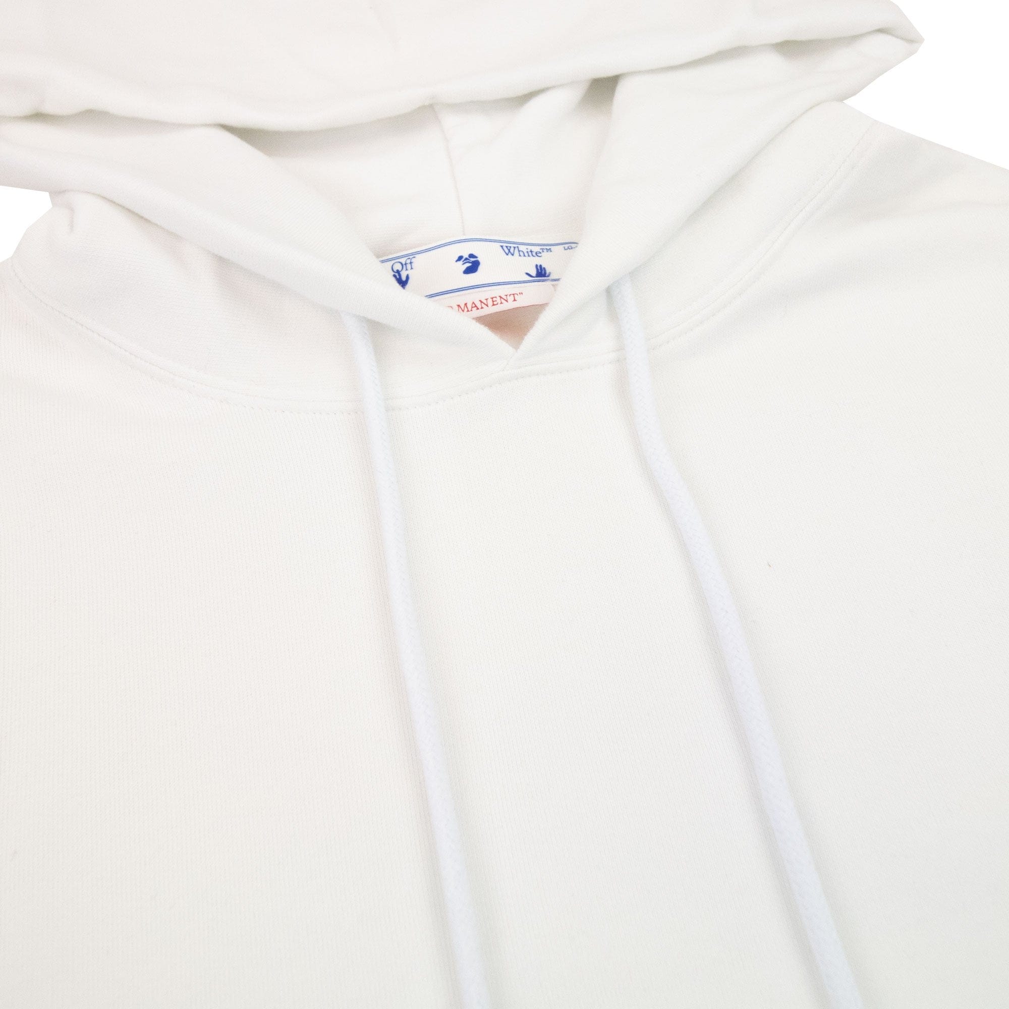 Off White Diagonal Arrow Slim Hoodie White