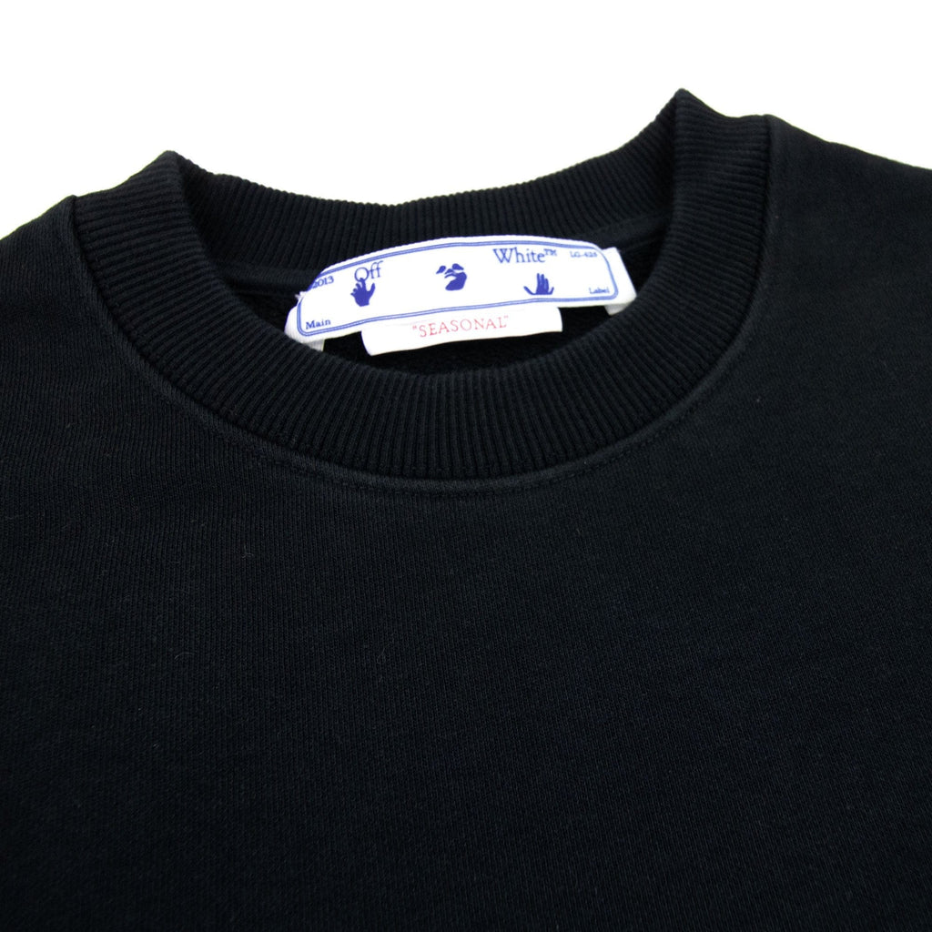 Off White Chain Arrow Slim Crewneck Black