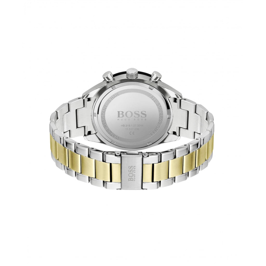Hugo Boss Santiago Two Tone Green Watch Green
