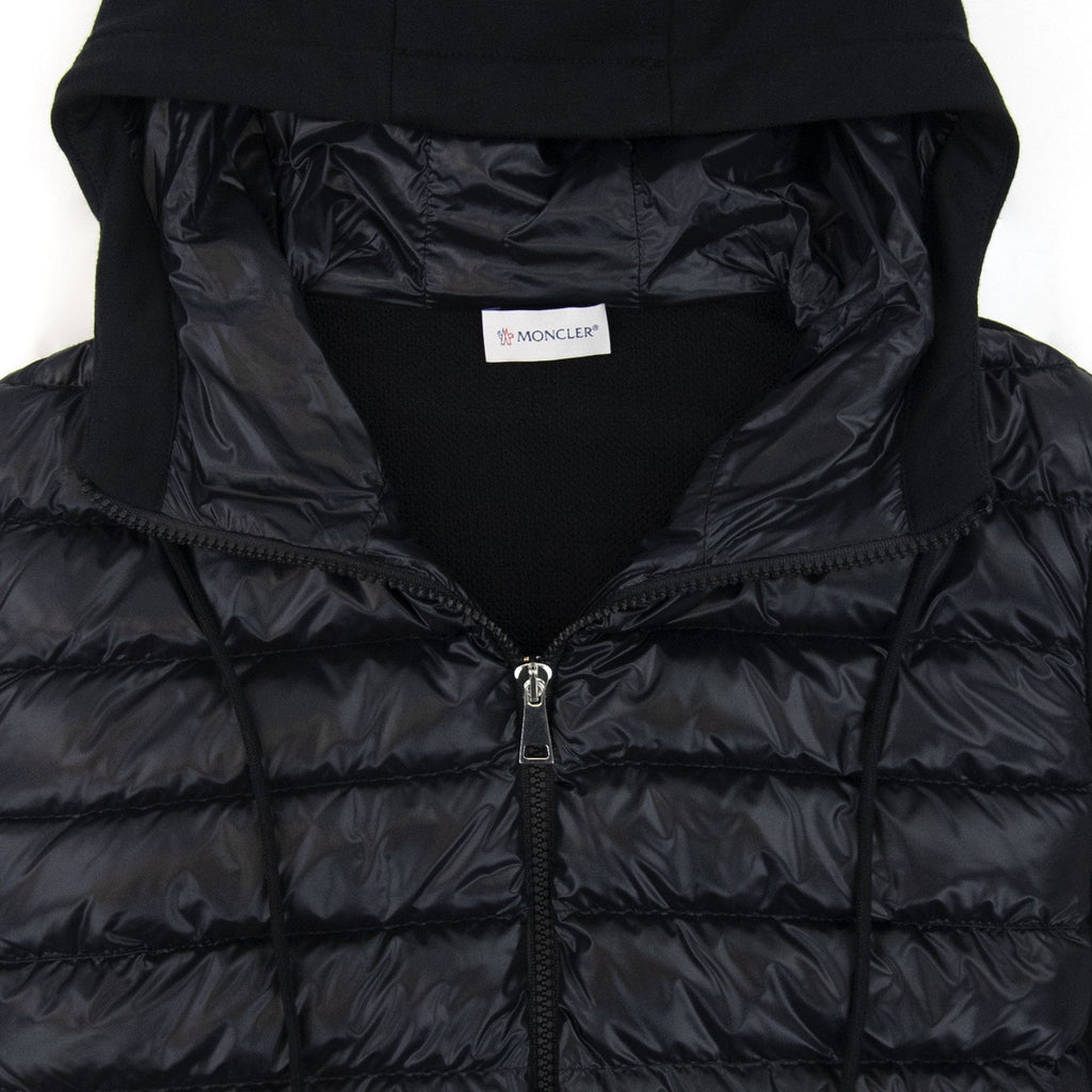 Moncler Women Maglia Hoodied Cardigan Black 999