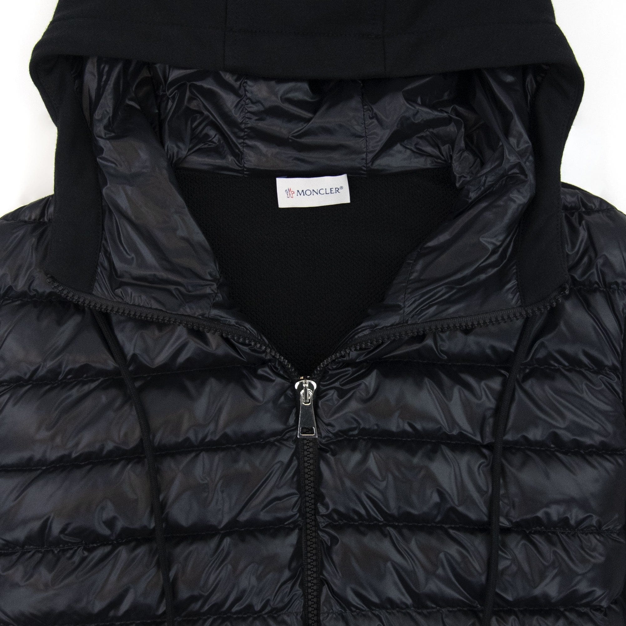 Moncler Women Maglia Hoodied Cardigan Black 999