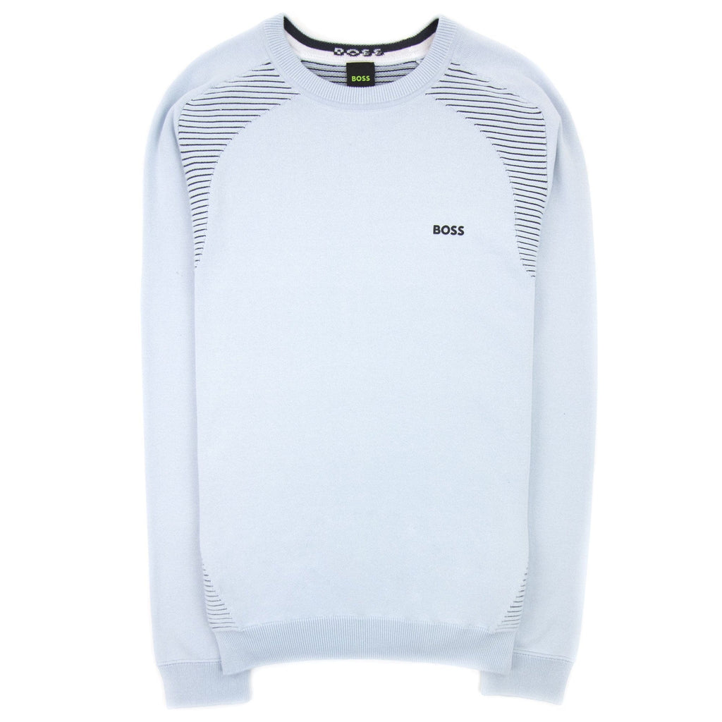Hugo Boss Ramal Two Tone Stripes Sweater Light Blue 453