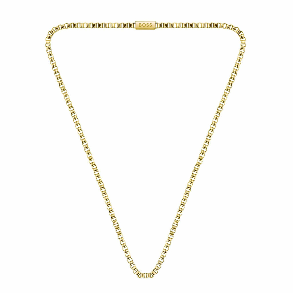 Hugo Boss Mens Magnetic Necklace Gold