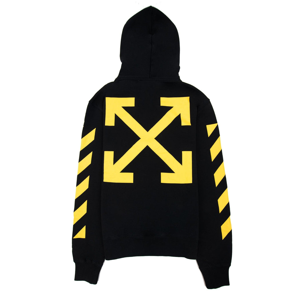 Off White Diagonal Arrow Cara Slim Hoodie Black