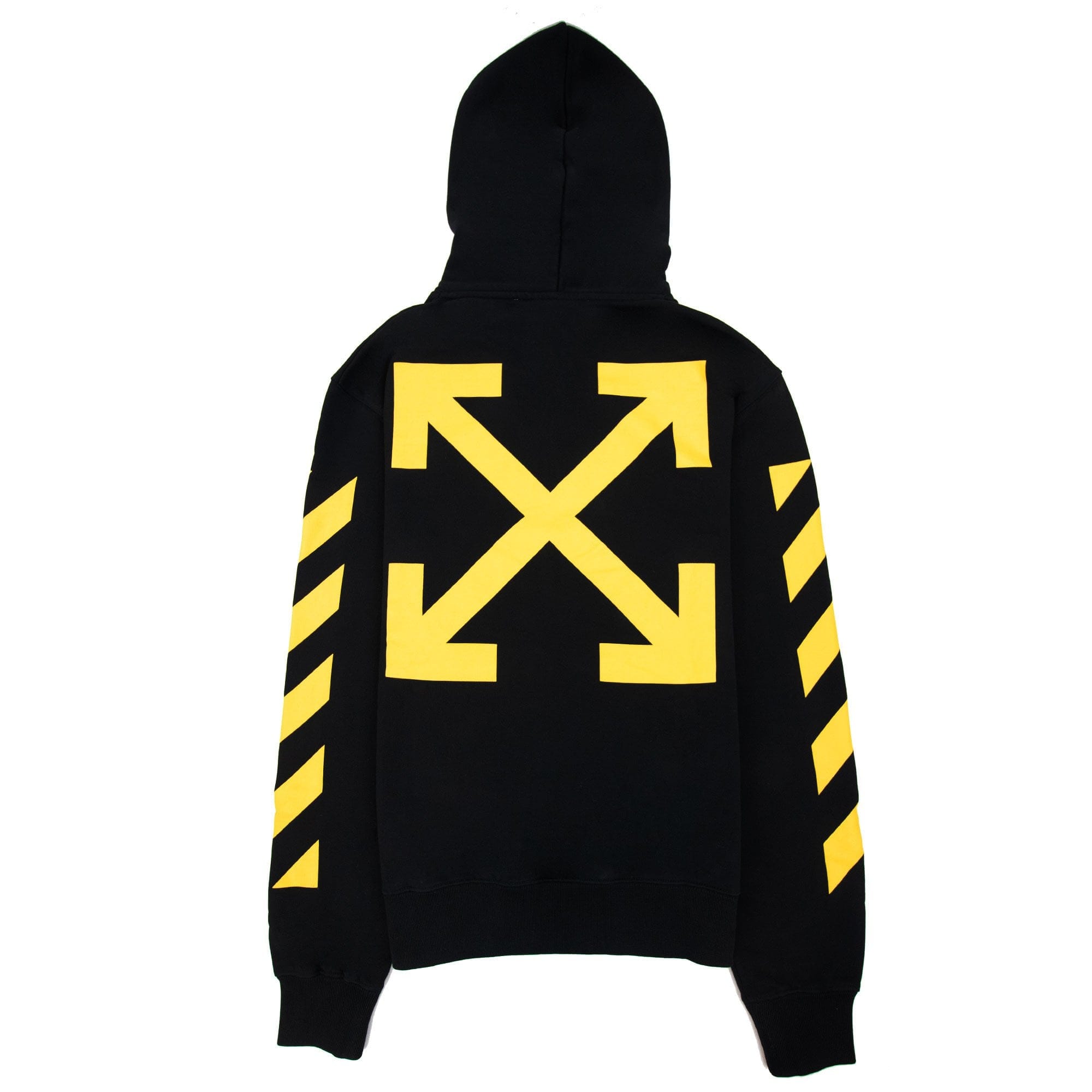 Off White Diagonal Arrow Cara Slim Hoodie Black