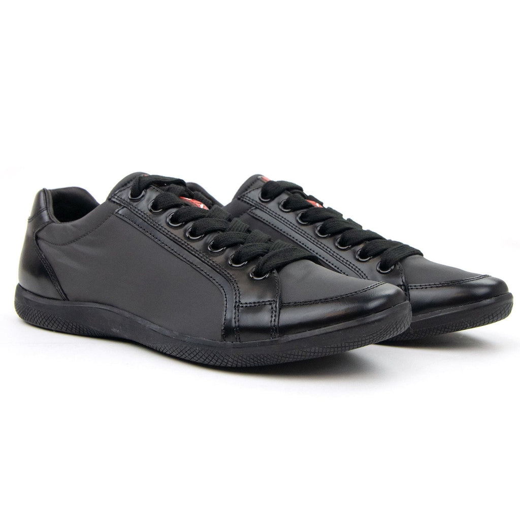 Prada Nylon Spazzola Sneaker Grey/black