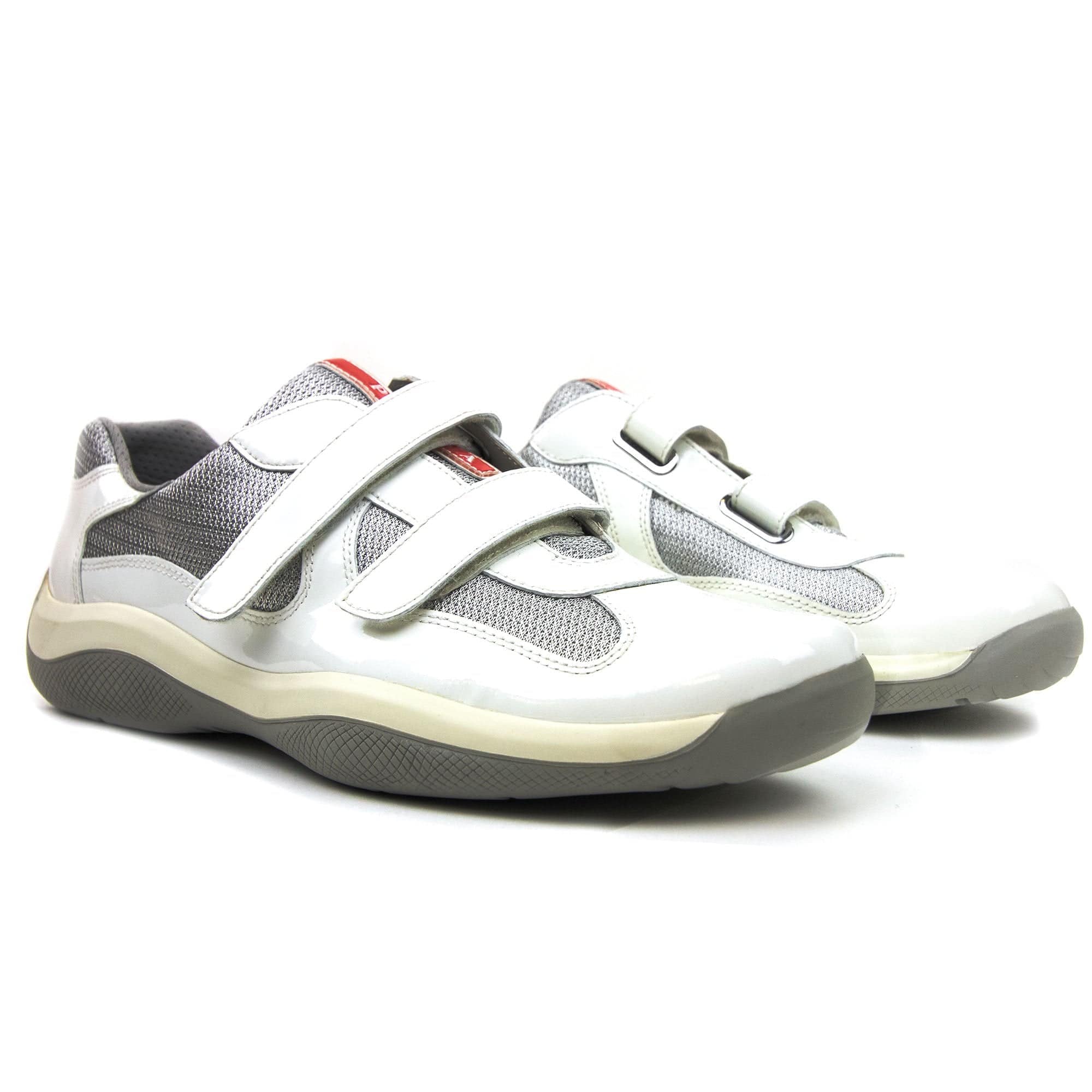 Prada Americas Cup Strap Sneaker White