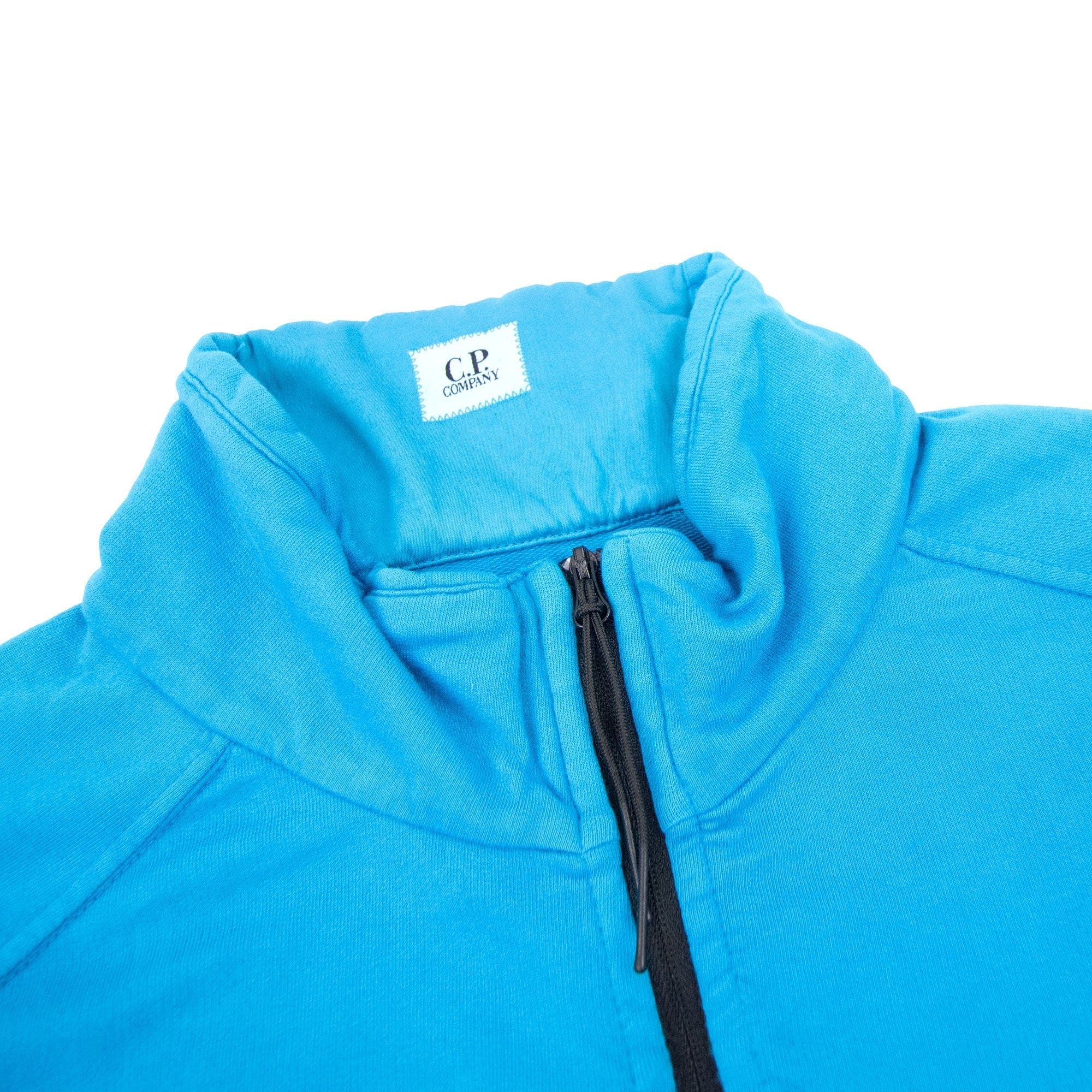 Cp Company Half Zip Arm Lens Sweatshirt Turquoise