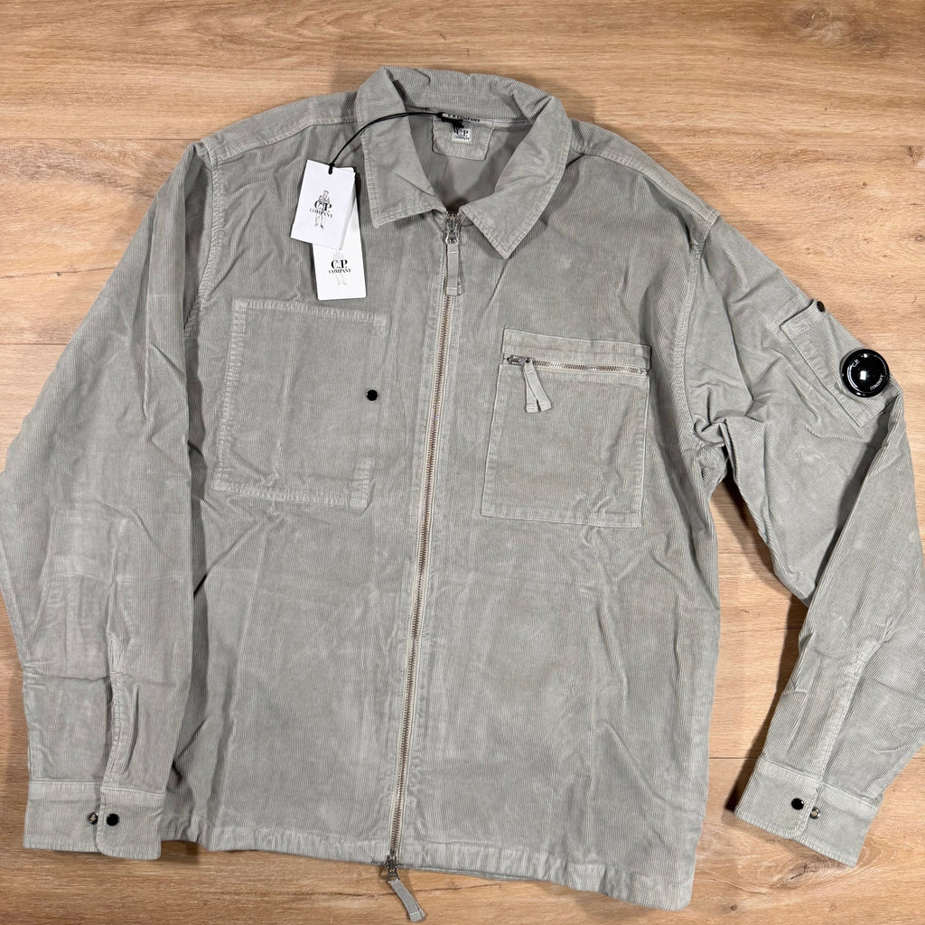 C.P. Company Corduroy Lens Overshirt in London Fog