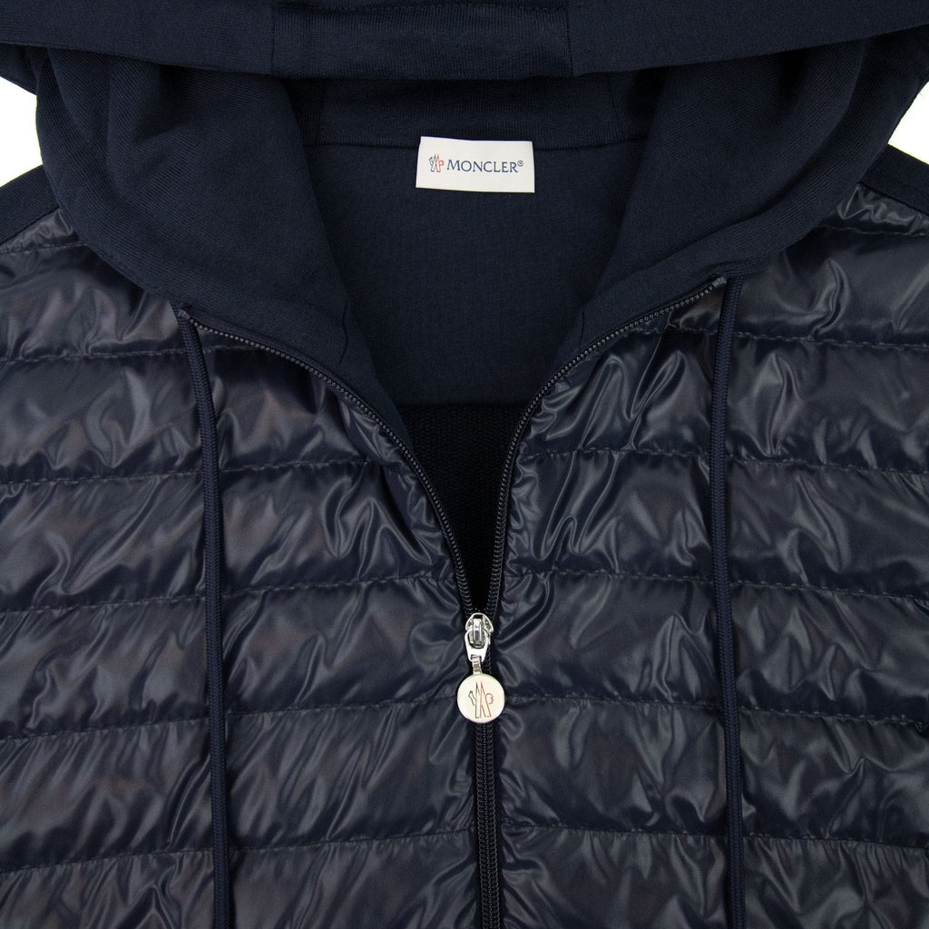Moncler Maglia Con Hoodied Cardigan Navy 878