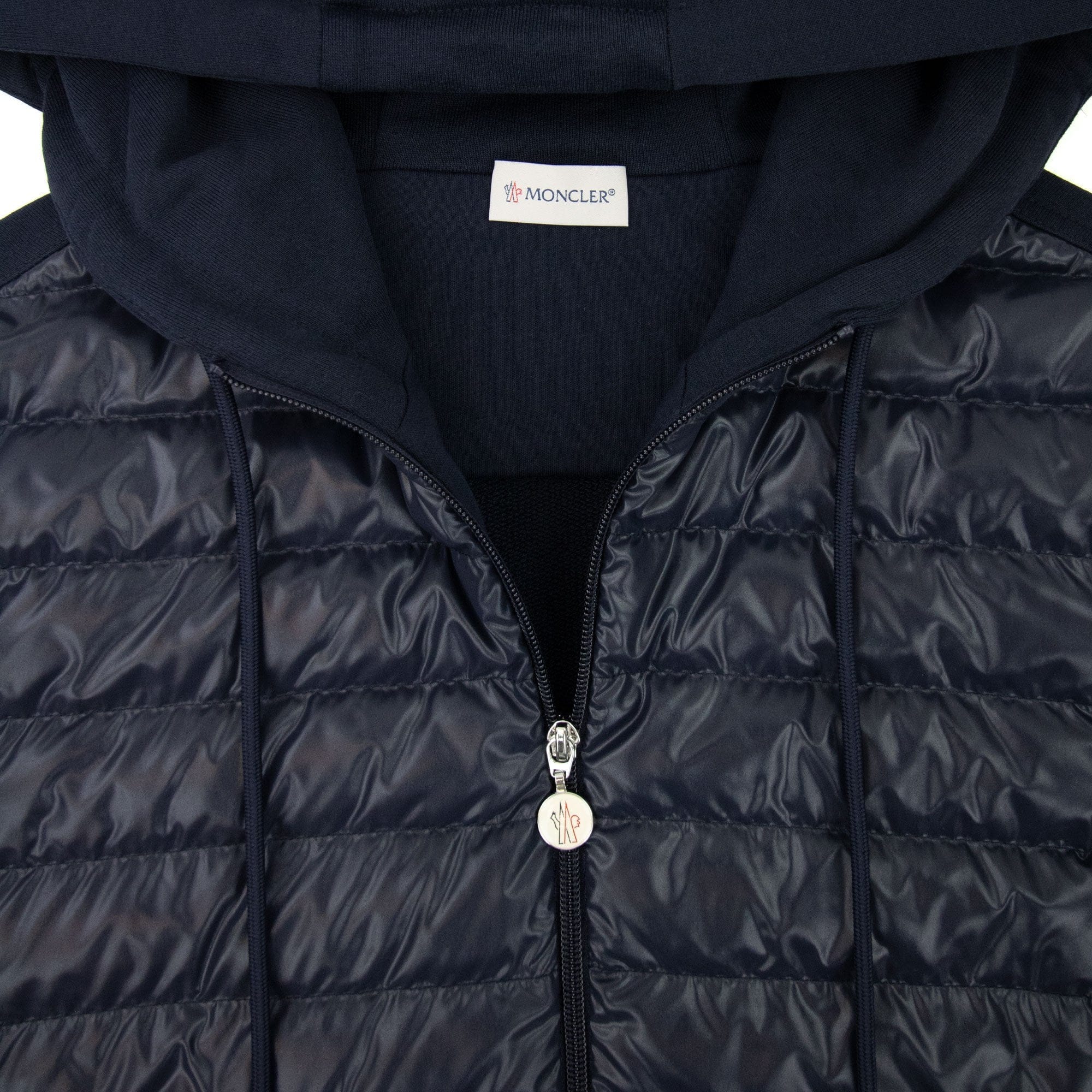 Moncler Maglia Con Hoodied Cardigan Navy 878