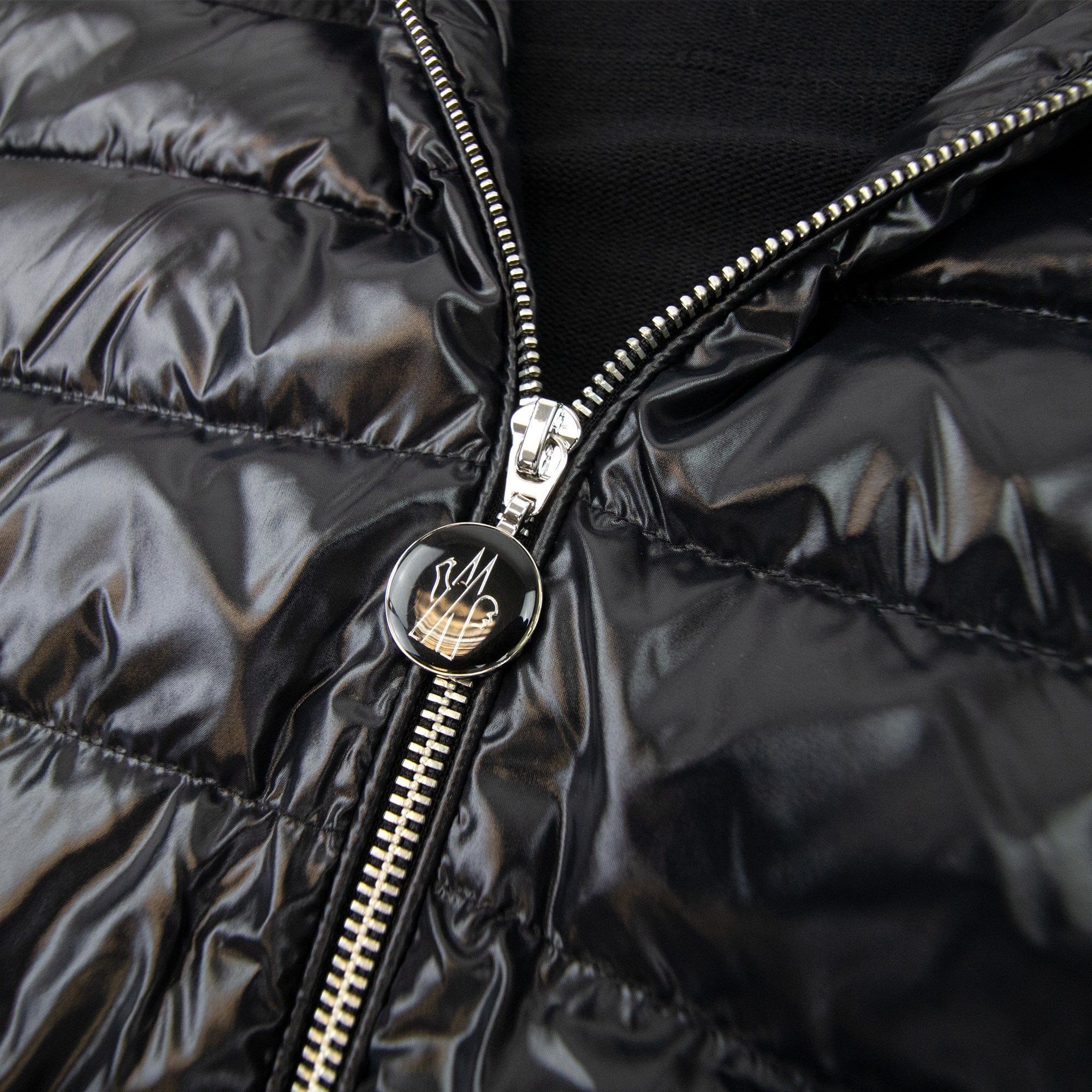 Moncler Padded Hooded Cardigan Black 999