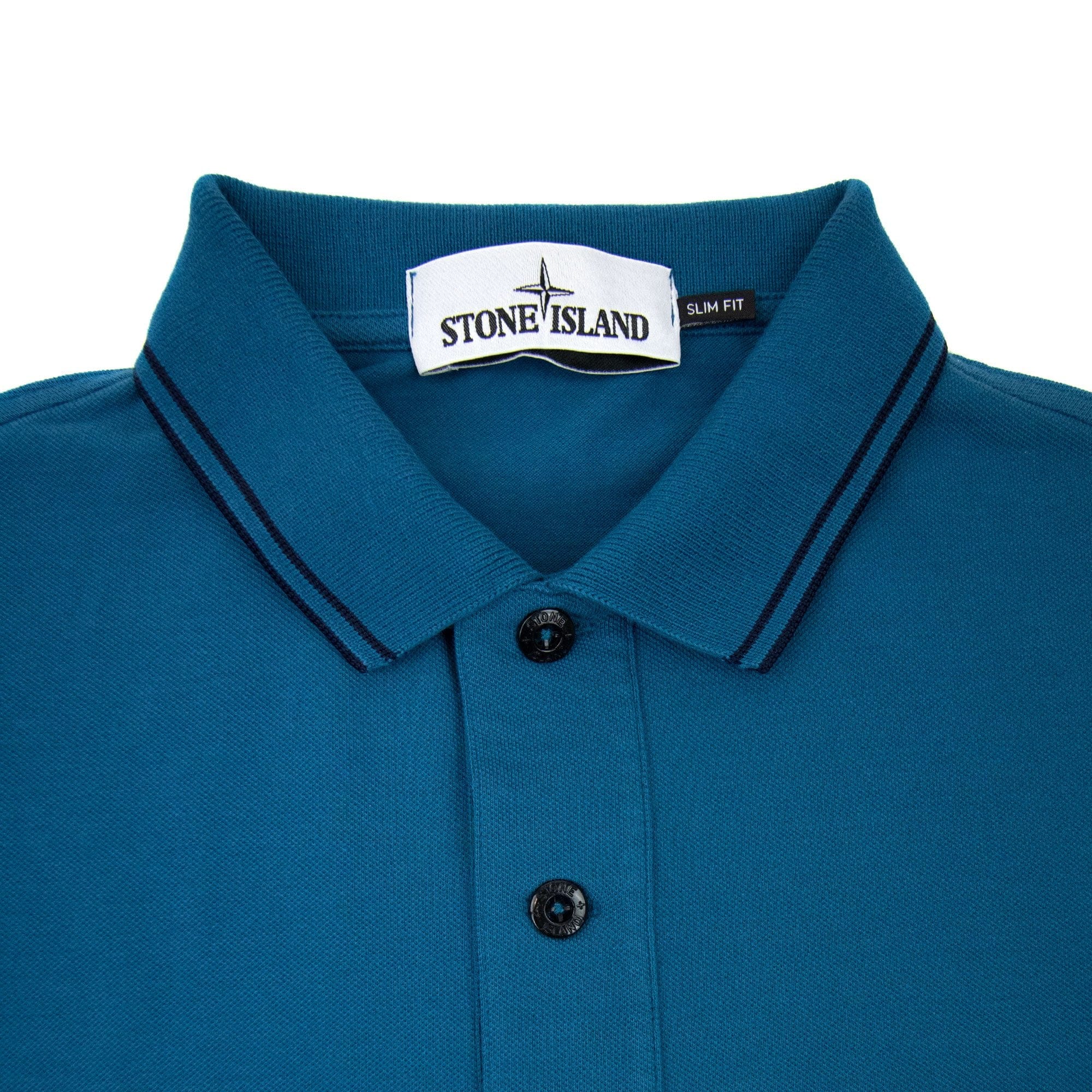 Stone Island Tip Polo Ss Blue V0023