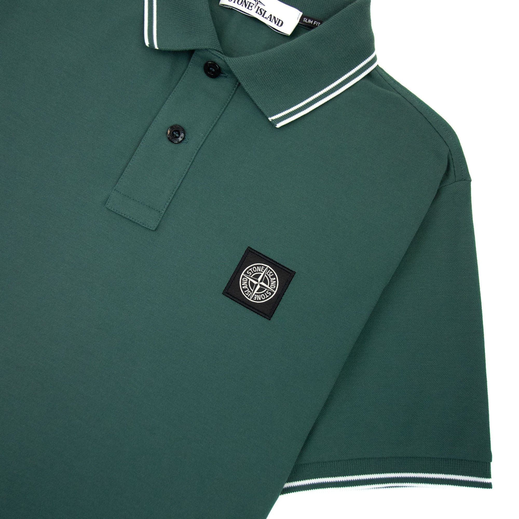 Stone Island 22s18 Slim Fit Polo Shirt Green V0057